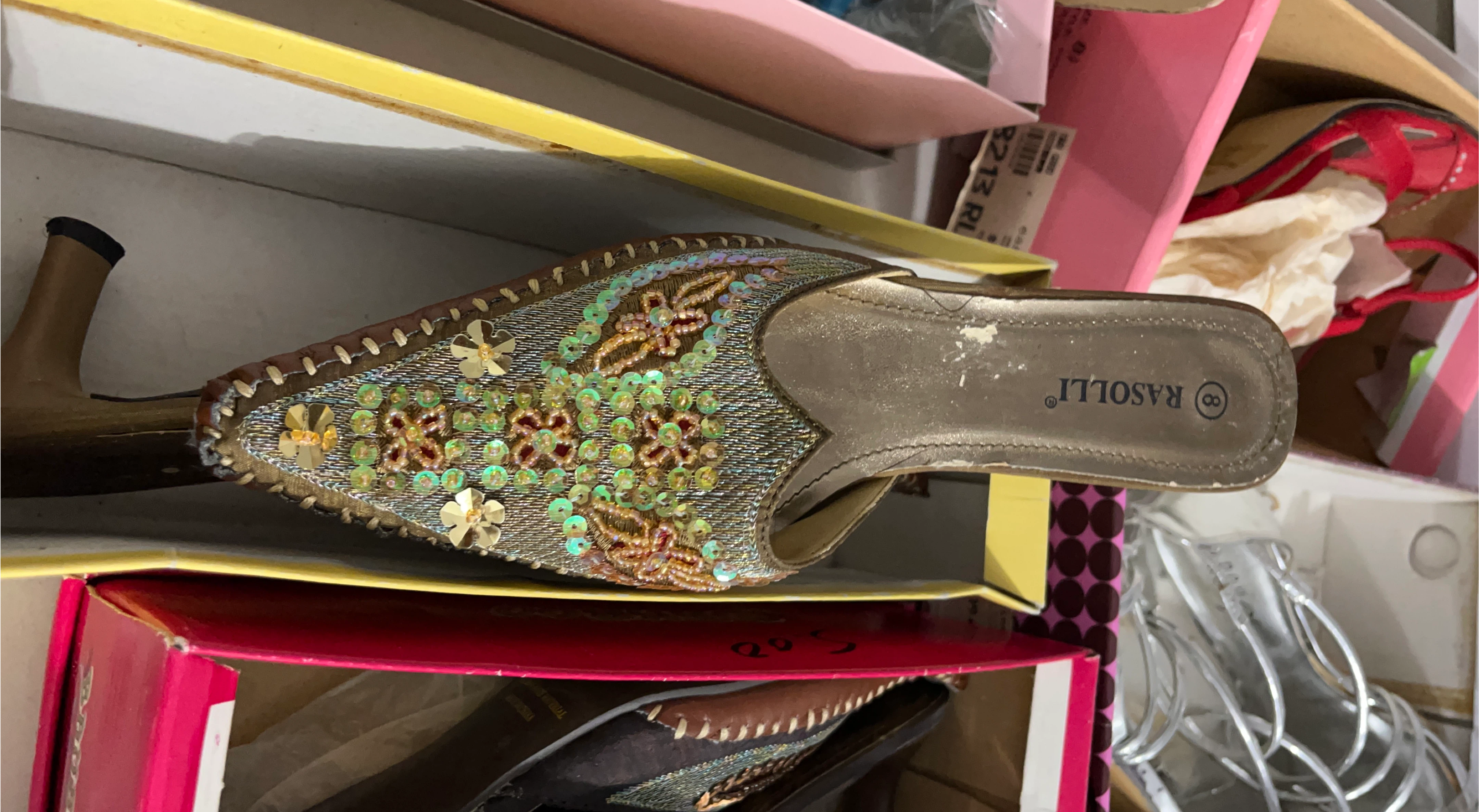 Rasolli Embellished Mules - Size 8 thumbnail