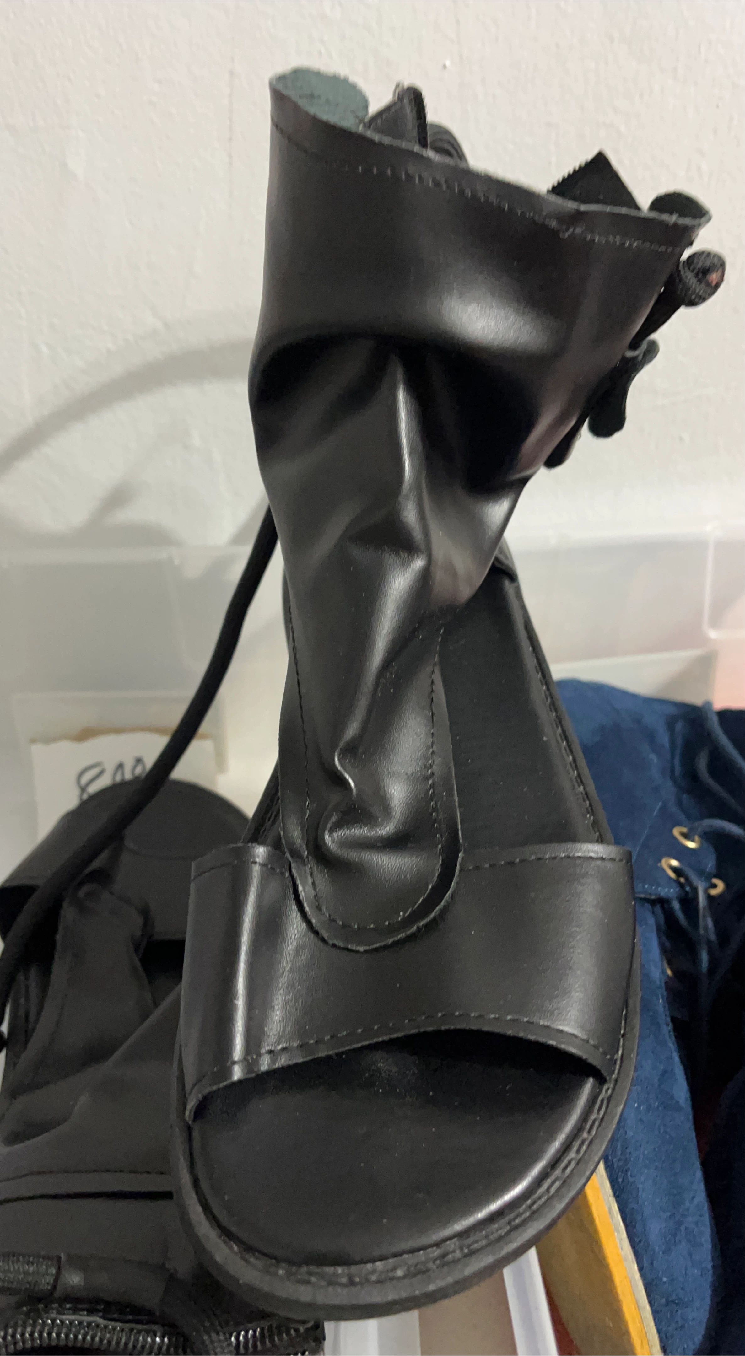 Black Leather Sandals thumbnail