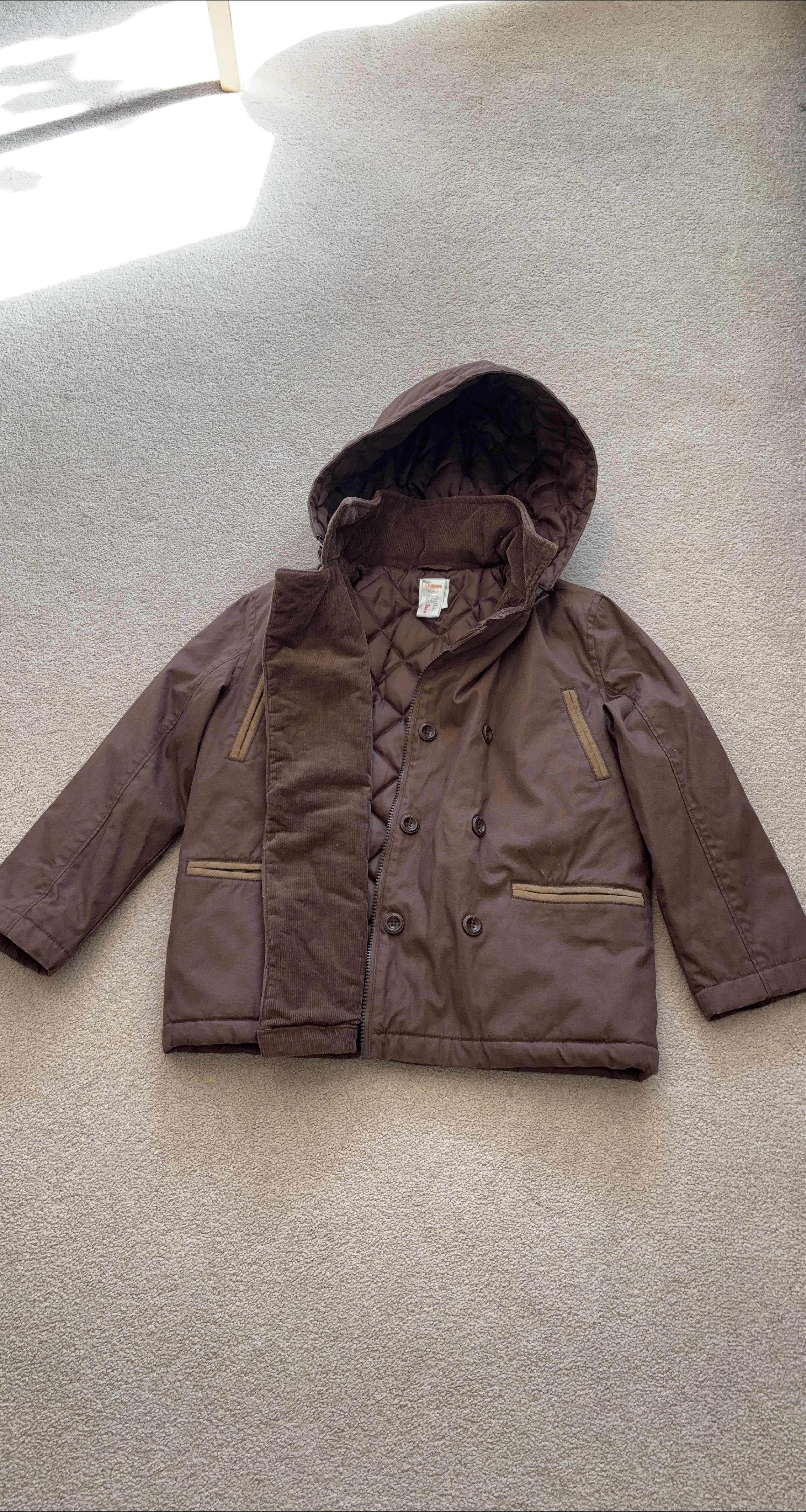 Gymboree Brown Hooded Jacket Medium Size (7-8) thumbnail