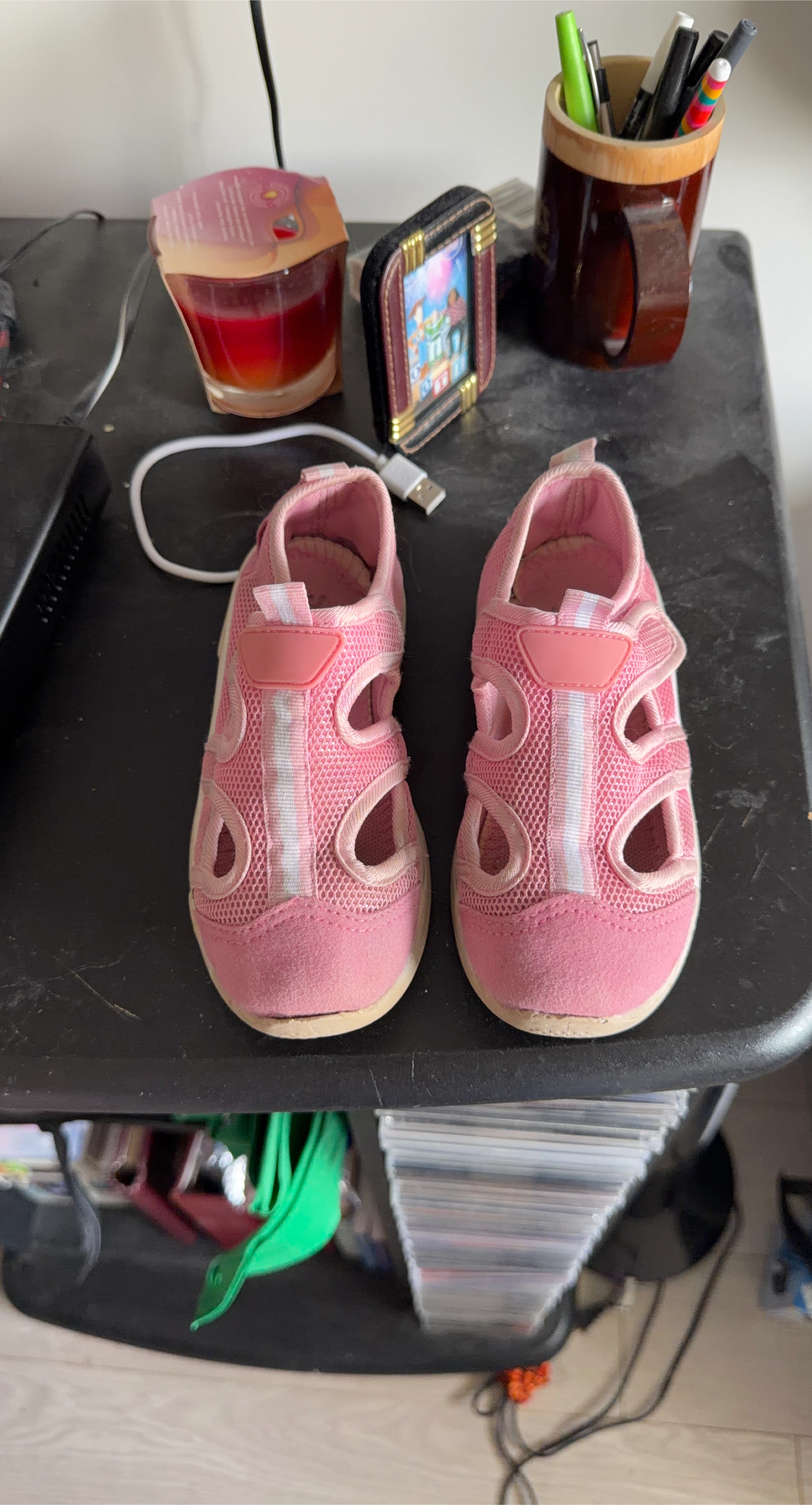 Pink Toddler Sandals Size 13 thumbnail