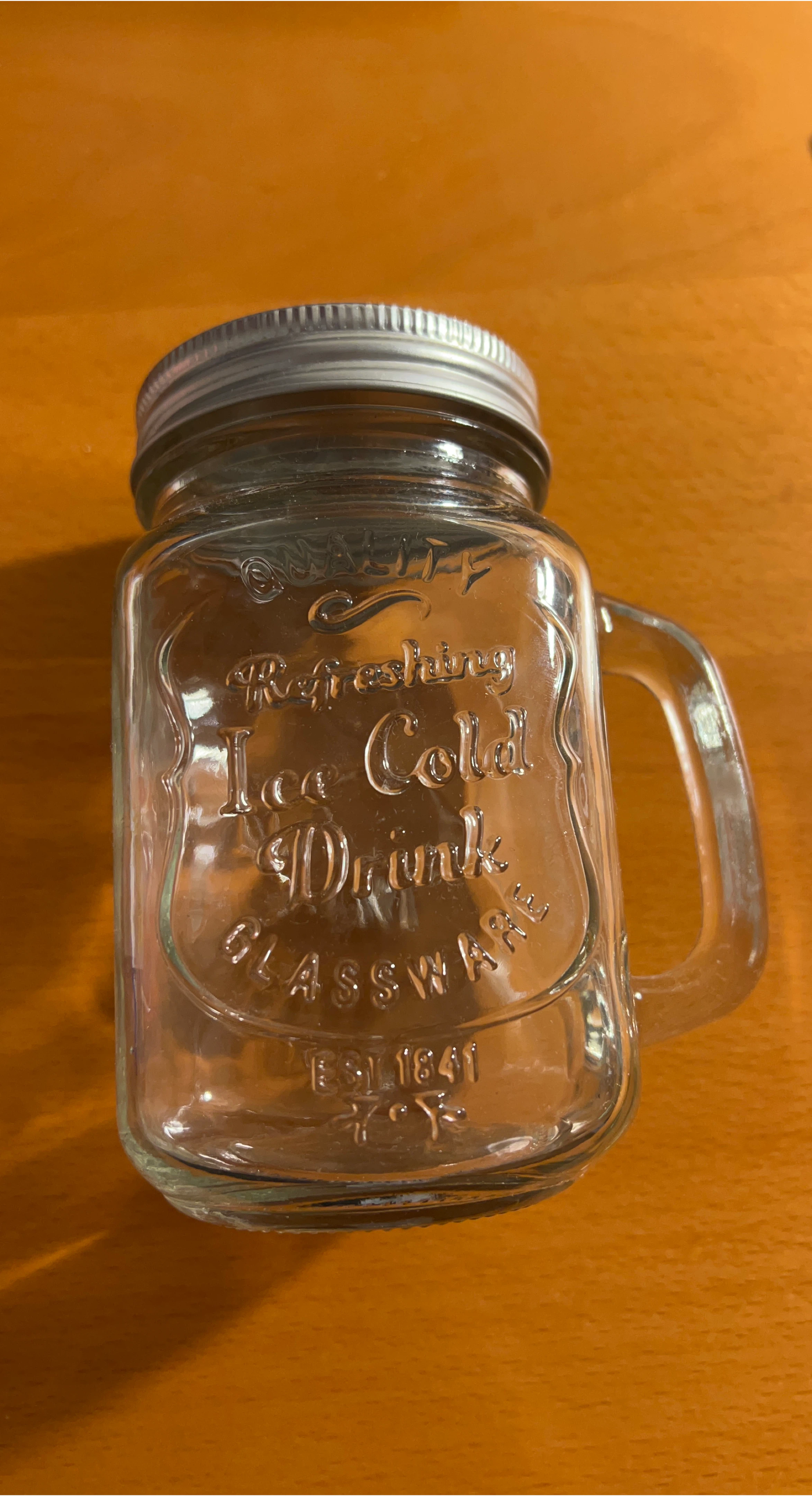 Glass Mason Jar Mug with Lid thumbnail