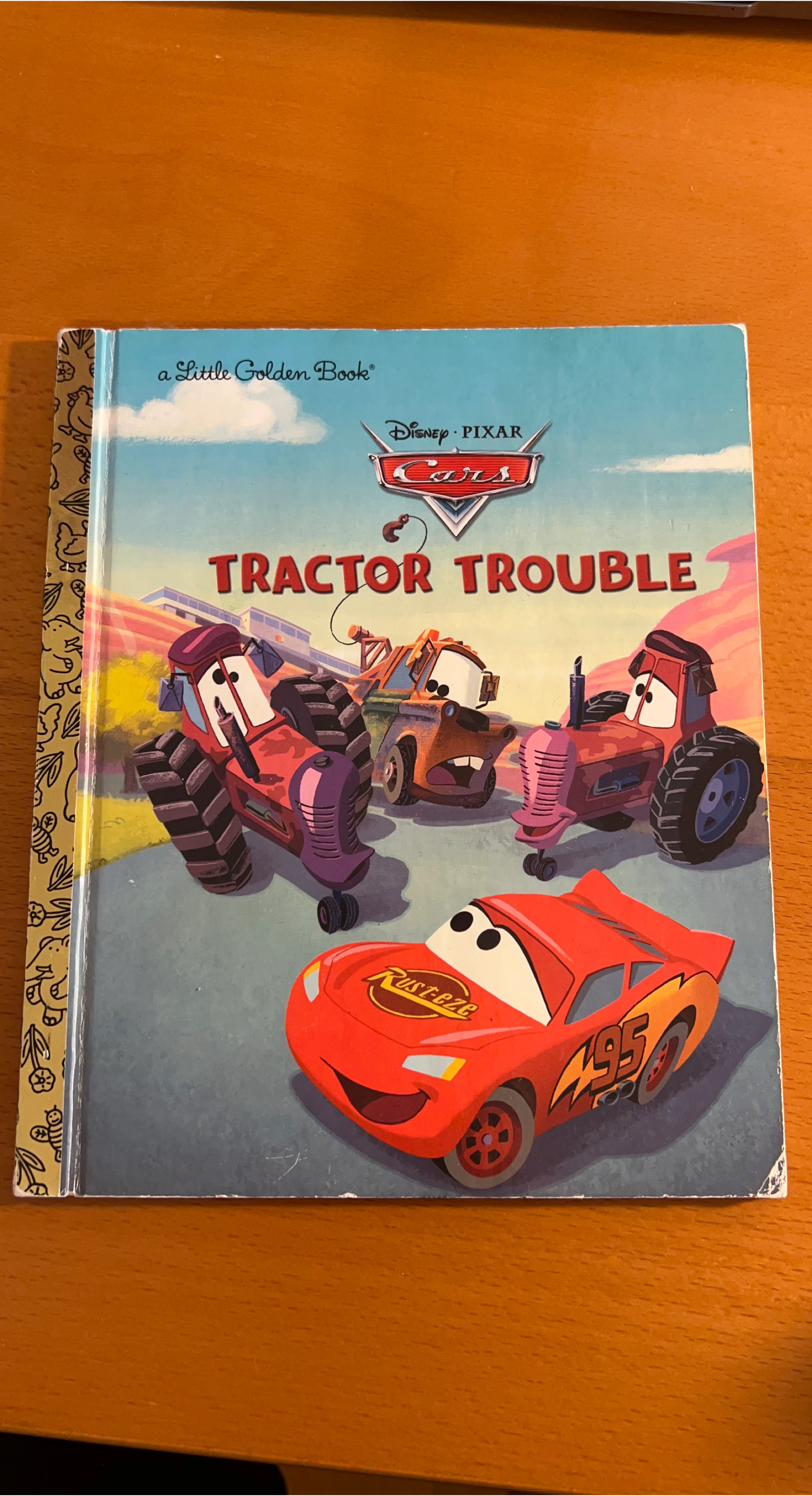 Disney Pixar Cars Tractor Trouble Little Golden Book thumbnail
