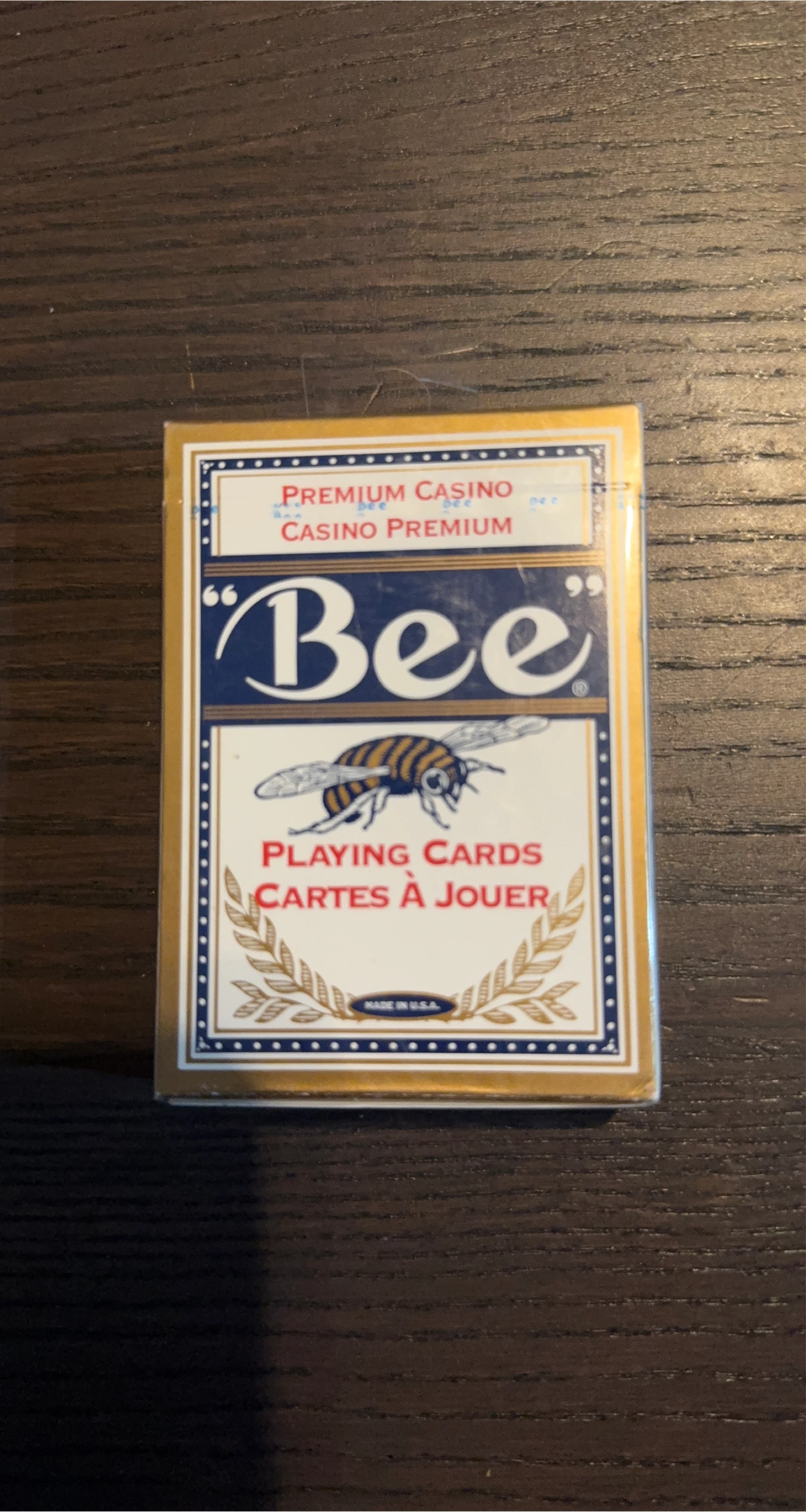 New Bee Premium Casino Playing Cards blue thumbnail