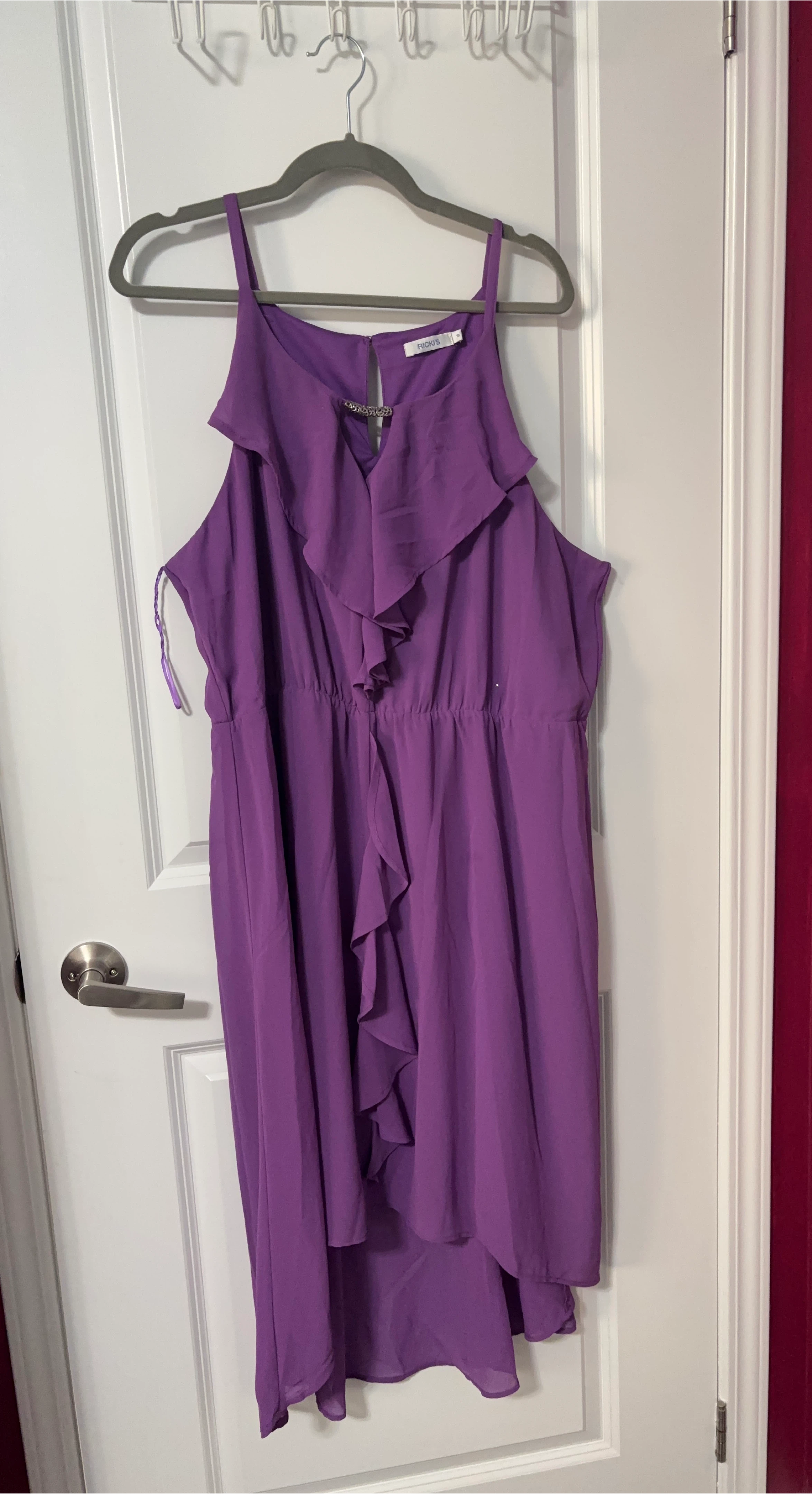 Purple RICKI'S Ruffle High-Low Dress 🌱