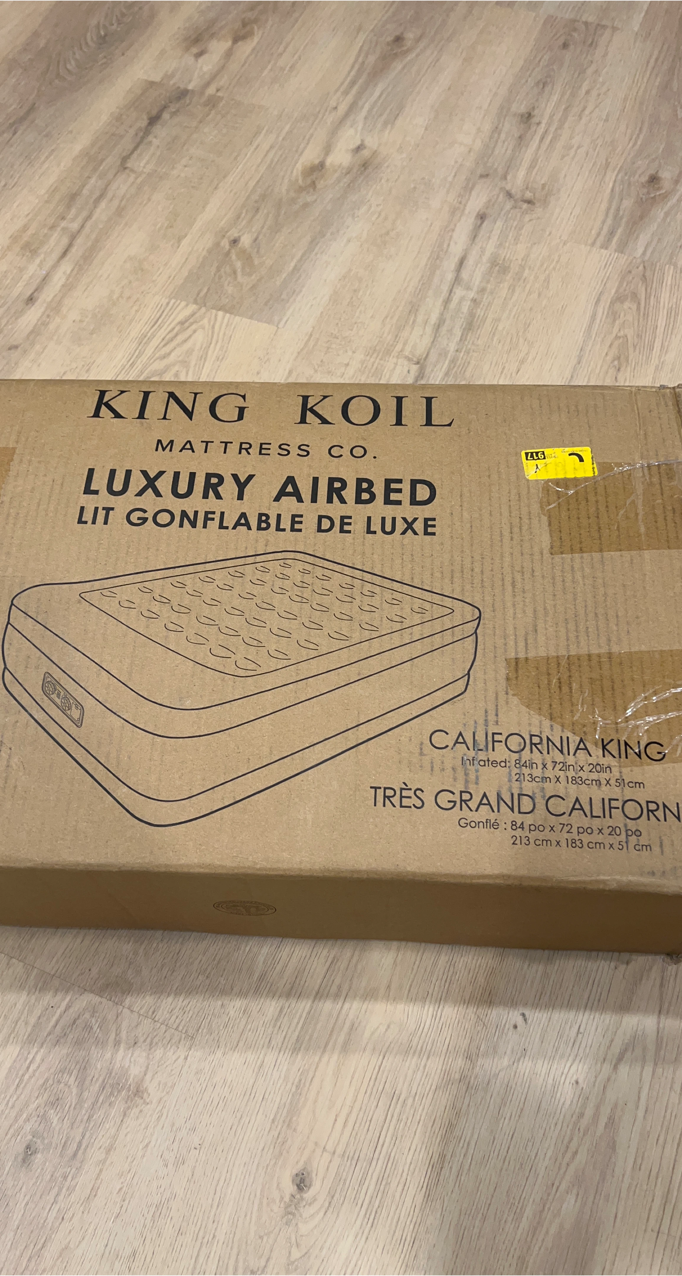 Brand New King Koil California King Luxury Airbed thumbnail