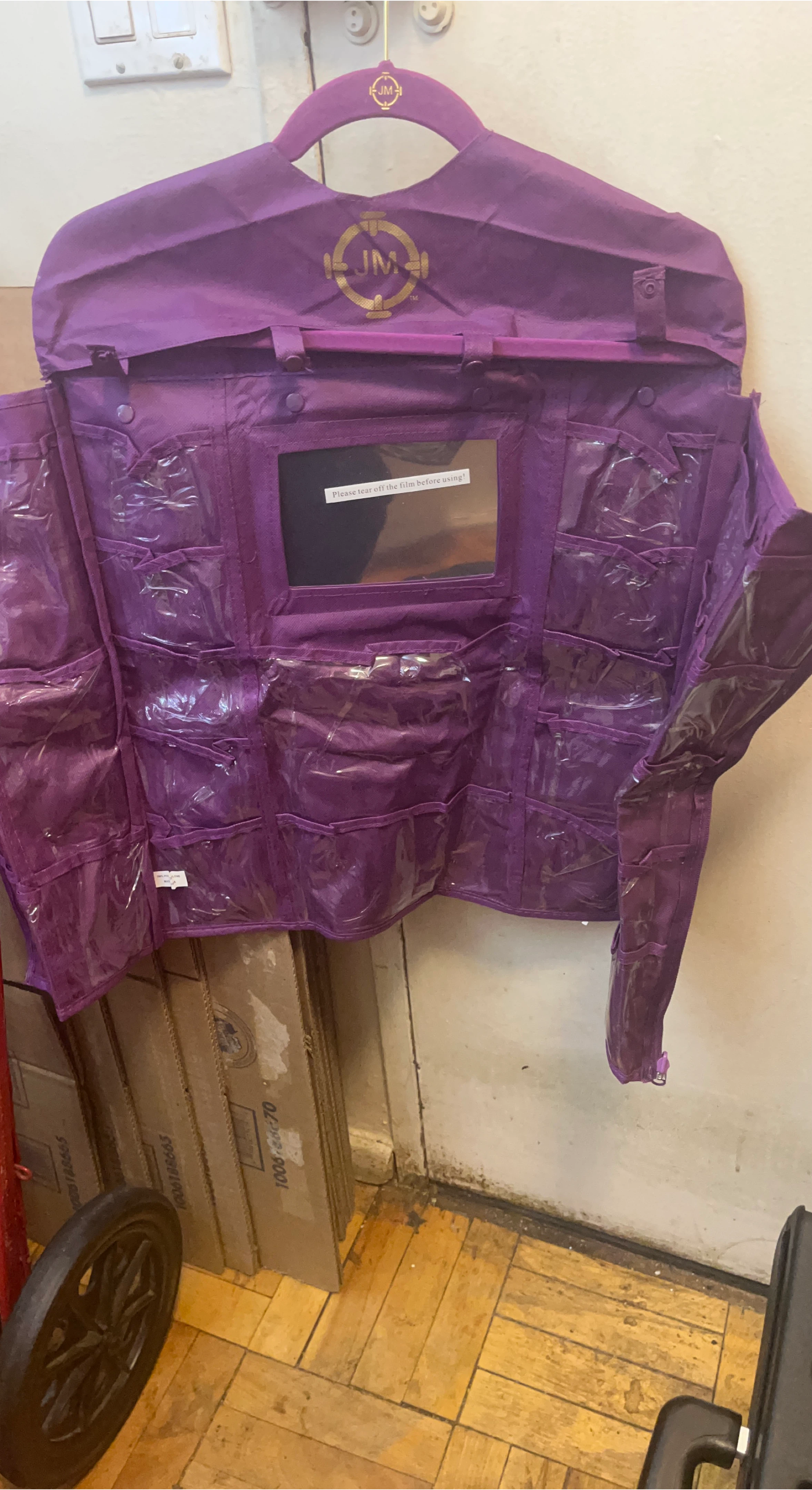 JM Purple Hanging Jewelry Organizer thumbnail