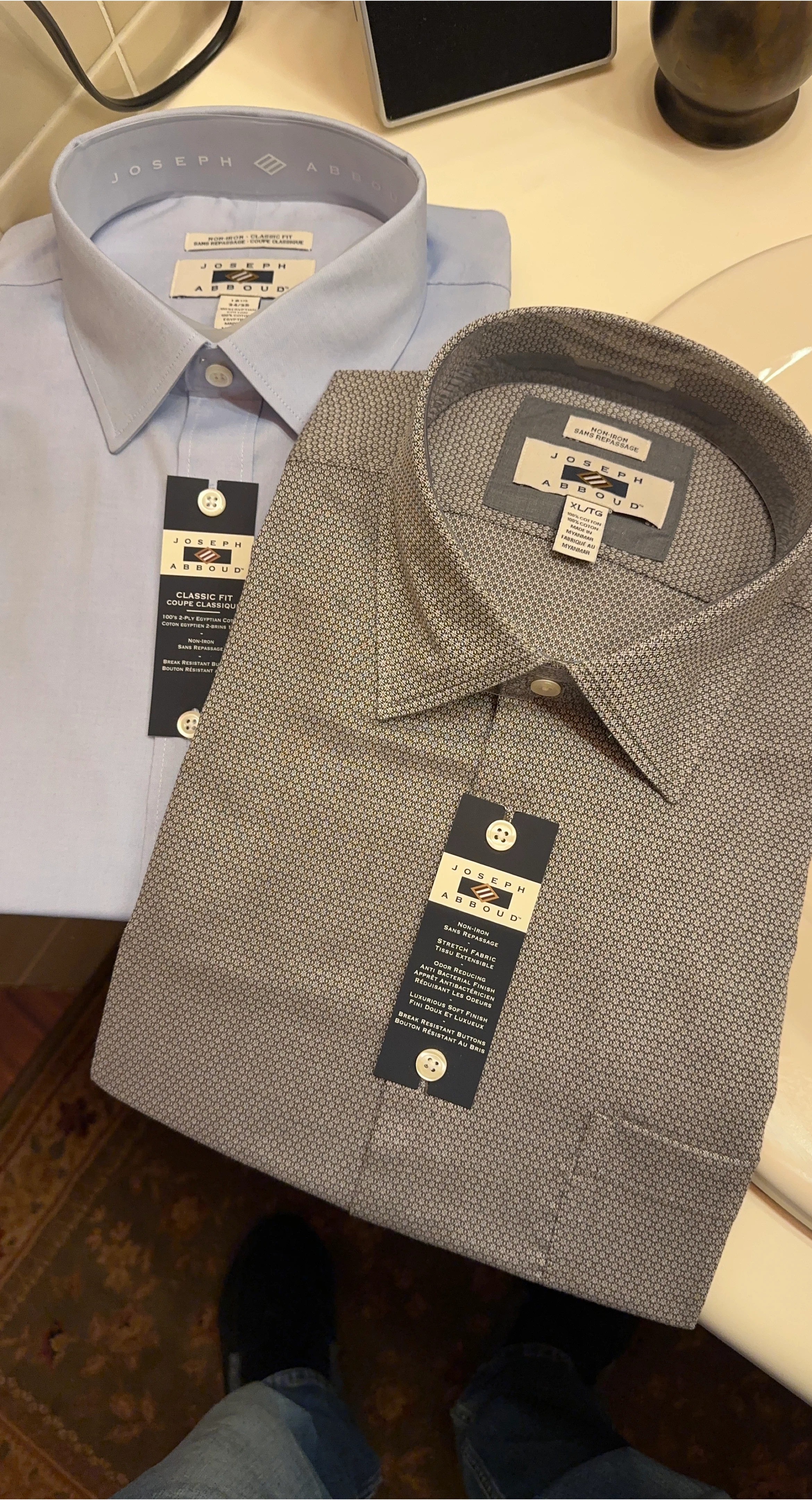 Joseph Abboud XL/TG Dress Shirts - New with Tags thumbnail