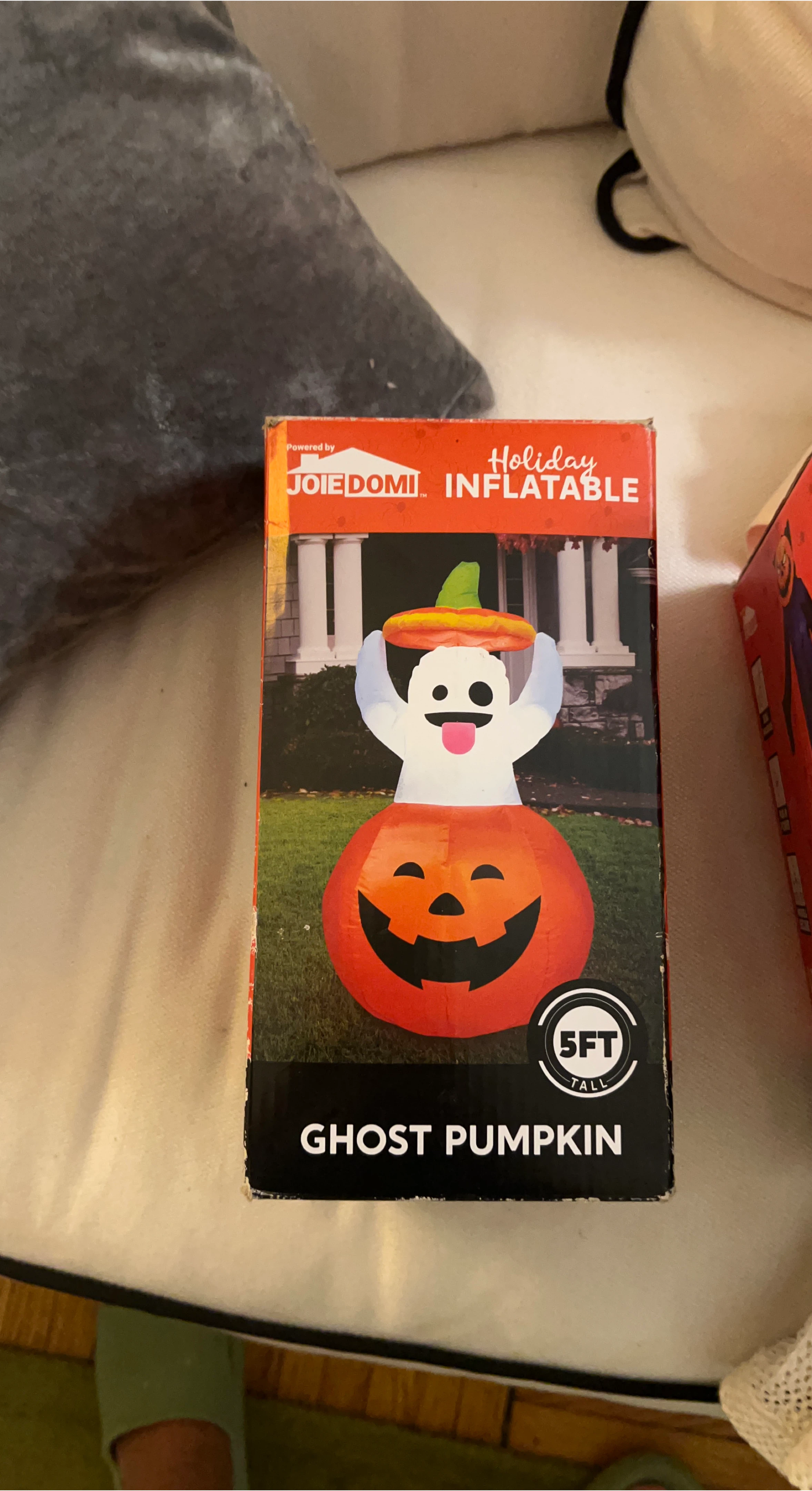 JOIEDOMI Holiday Inflatable Ghost Pumpkin - 5FT thumbnail