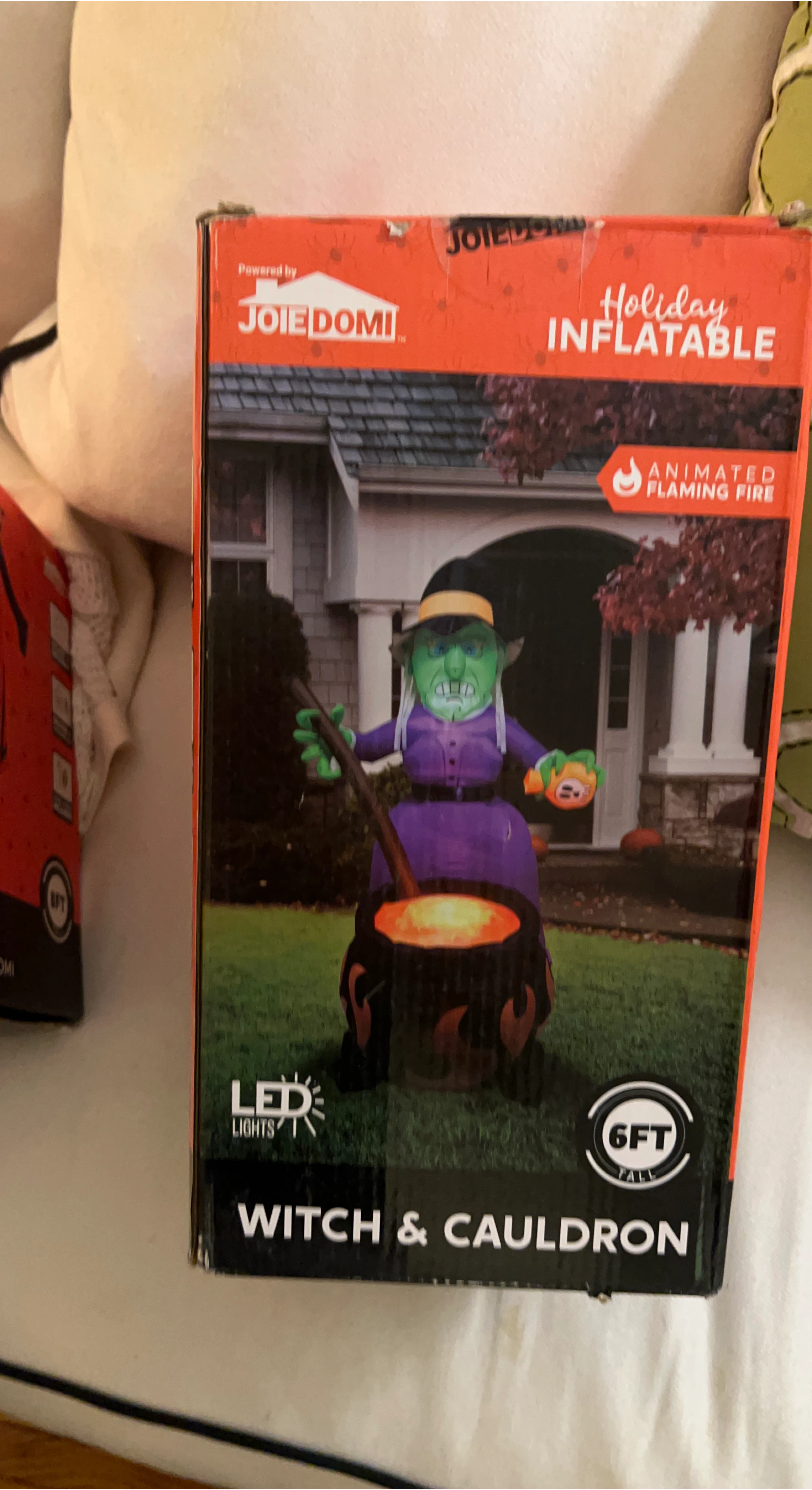 JOIEDOMI Holiday Inflatable Witch & Cauldron - 6FT thumbnail