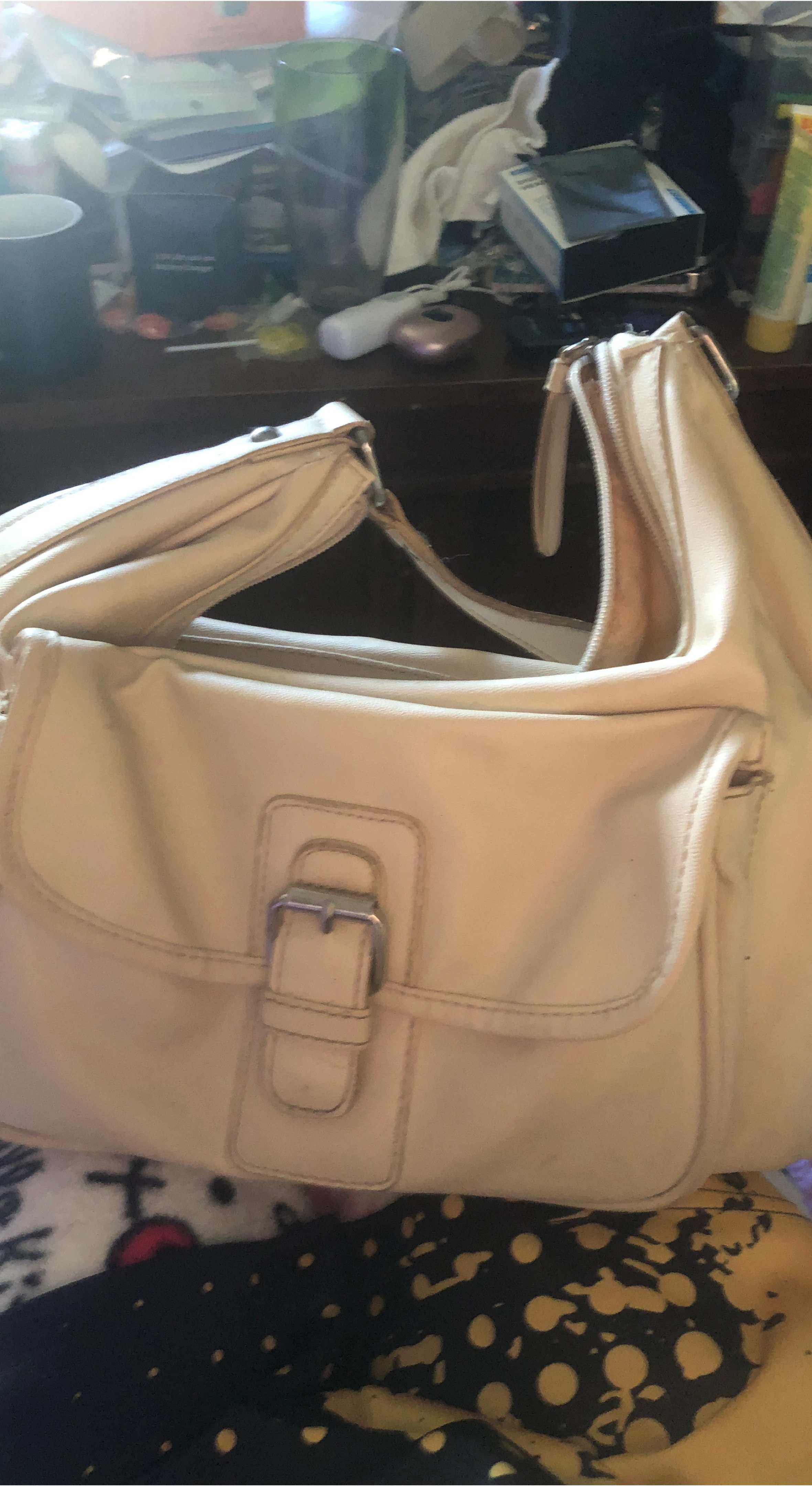 Cream-coloured Shoulder Bag