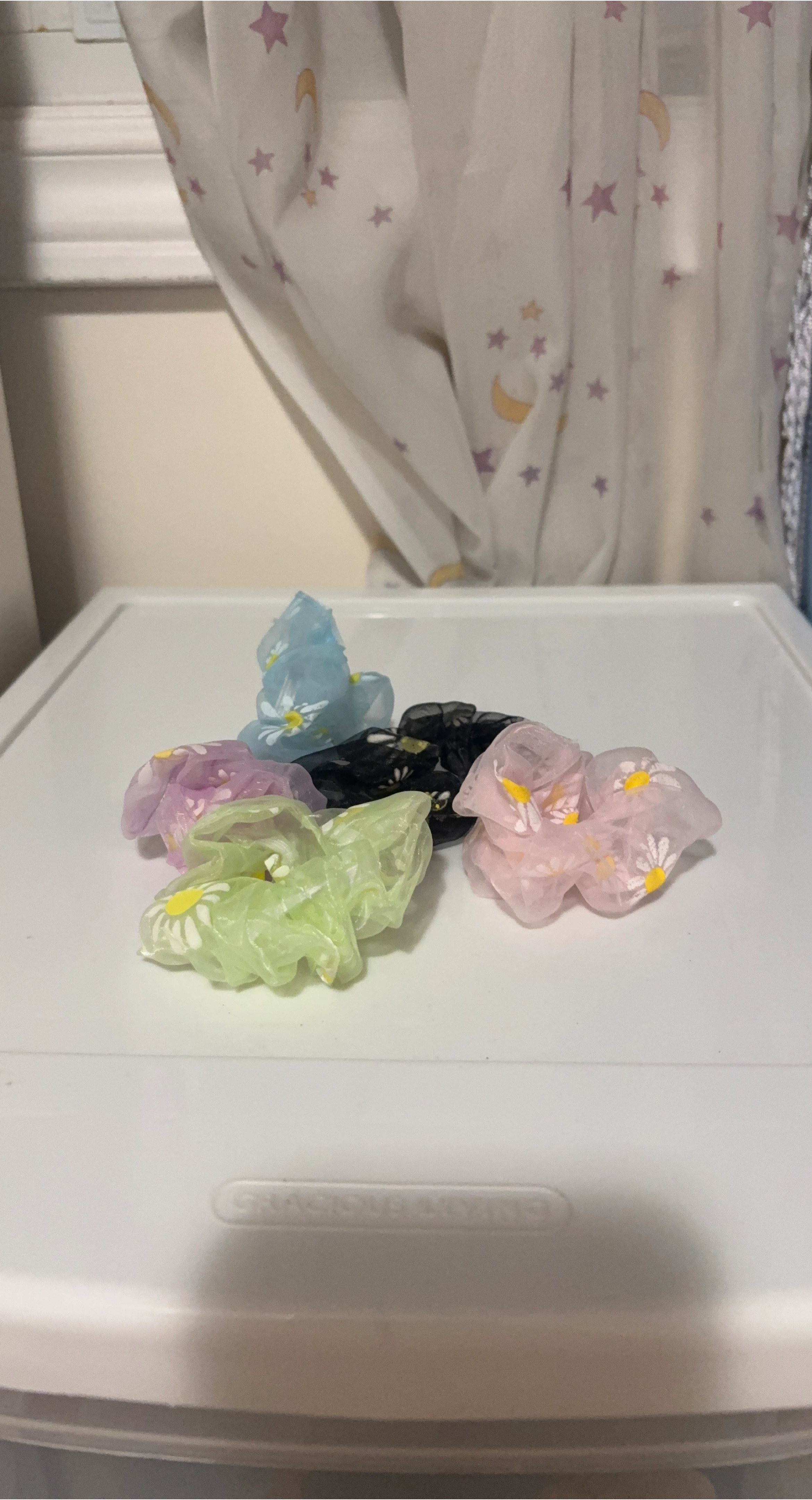 Cute Floral Scrunchies - Set of 6 thumbnail