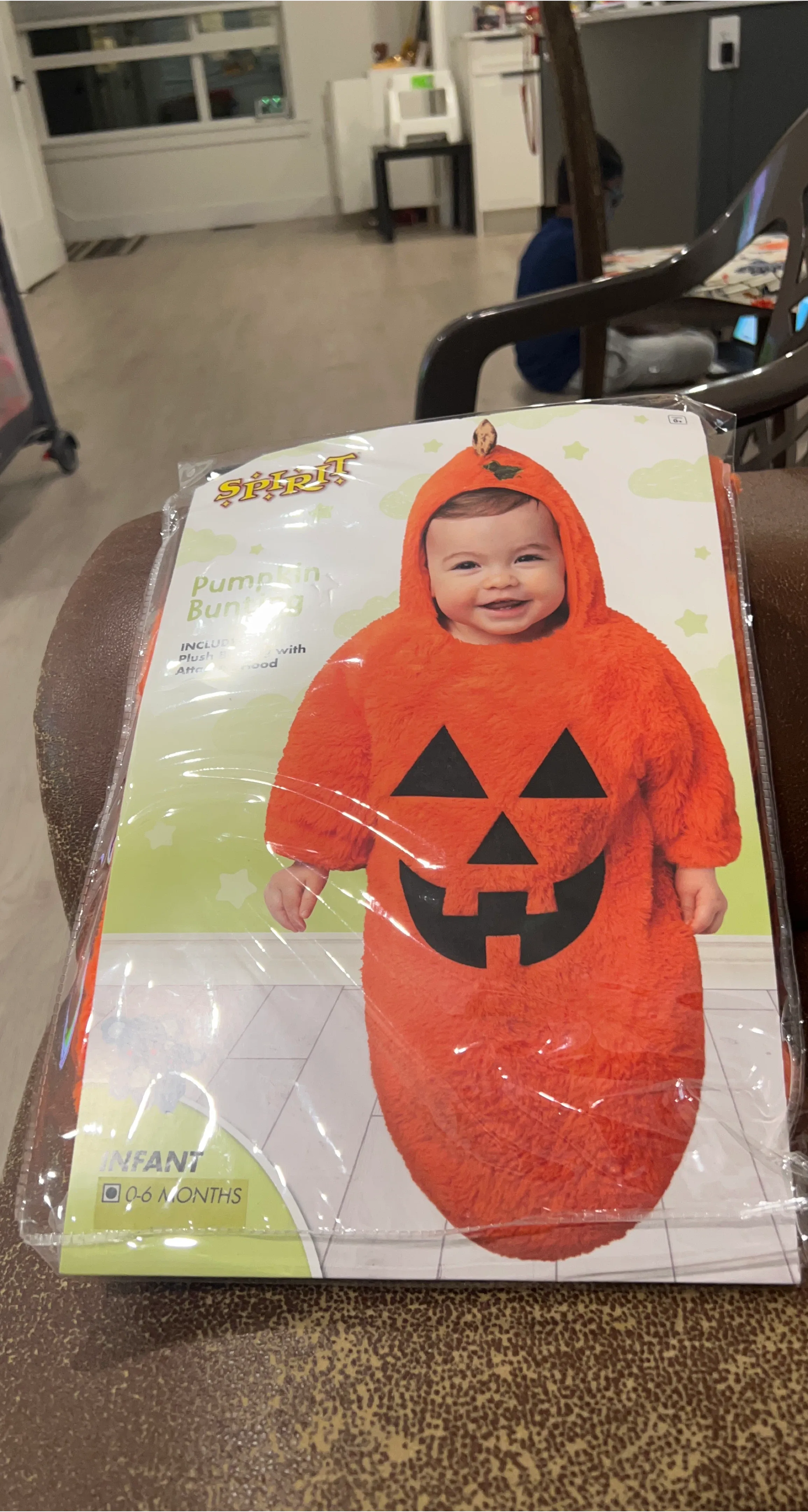 Spirit Halloween Pumpkin Bunting - Infant 0-6 Months