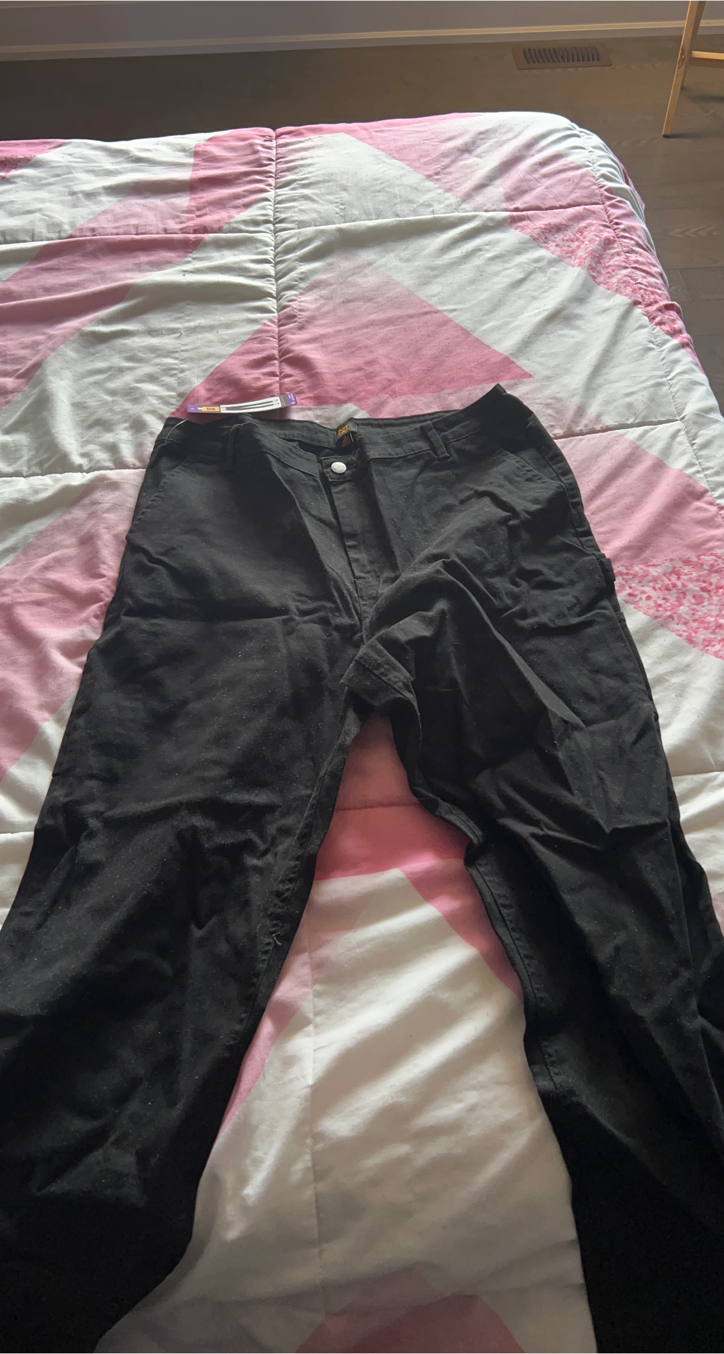 CAT Black Work Pants - Size 14 - New with Tags thumbnail