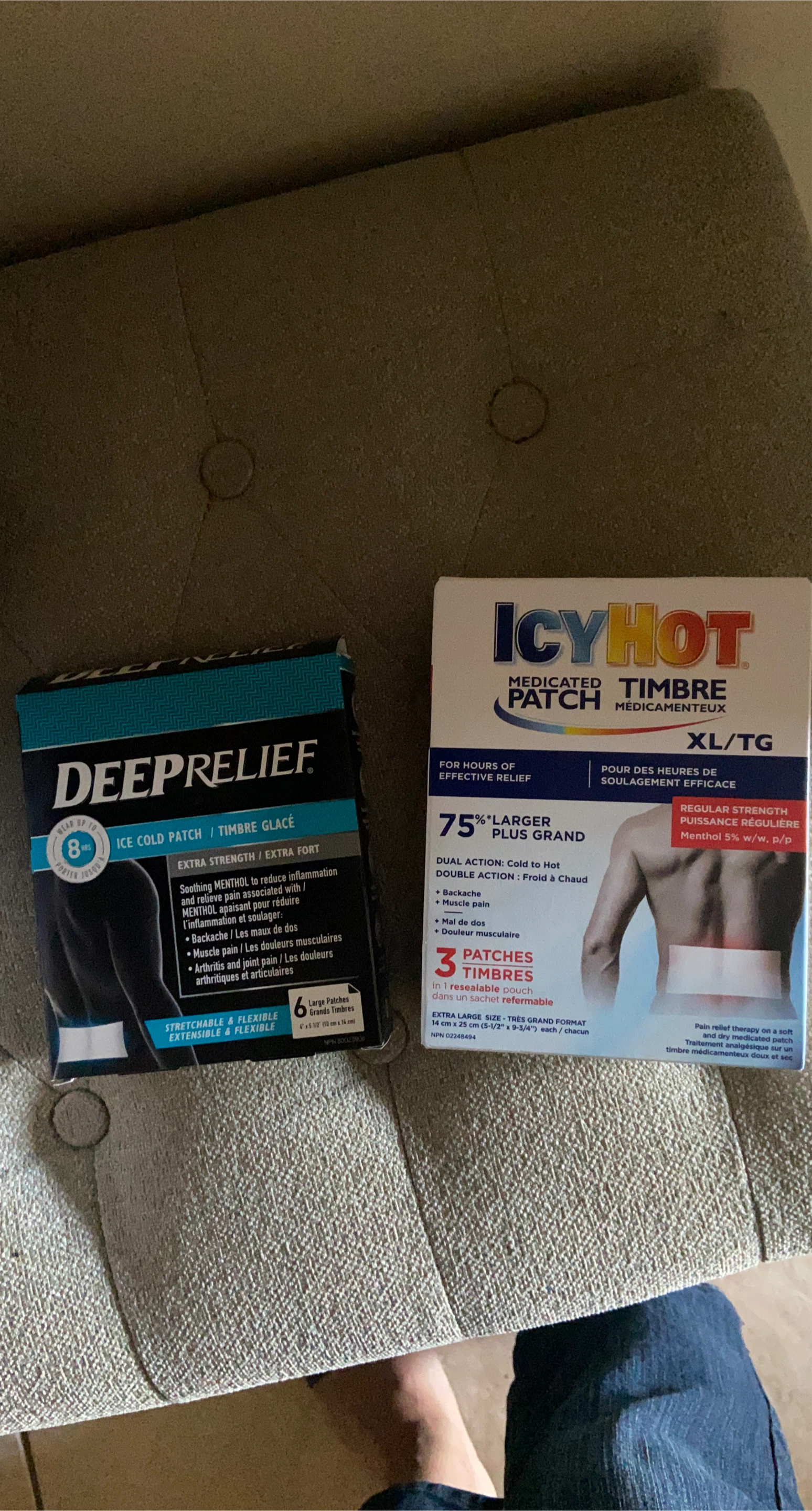 Deep Relief & Icy Hot XL Medicated Patches thumbnail