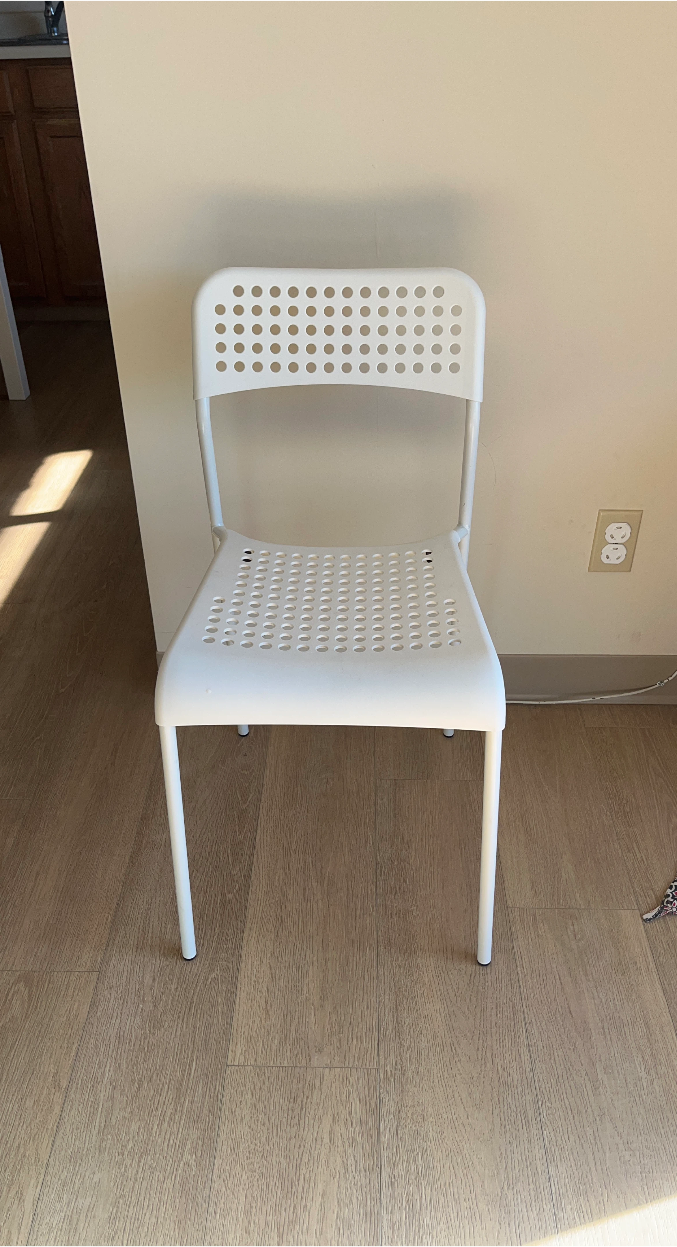 IKEA White Plastic Chair