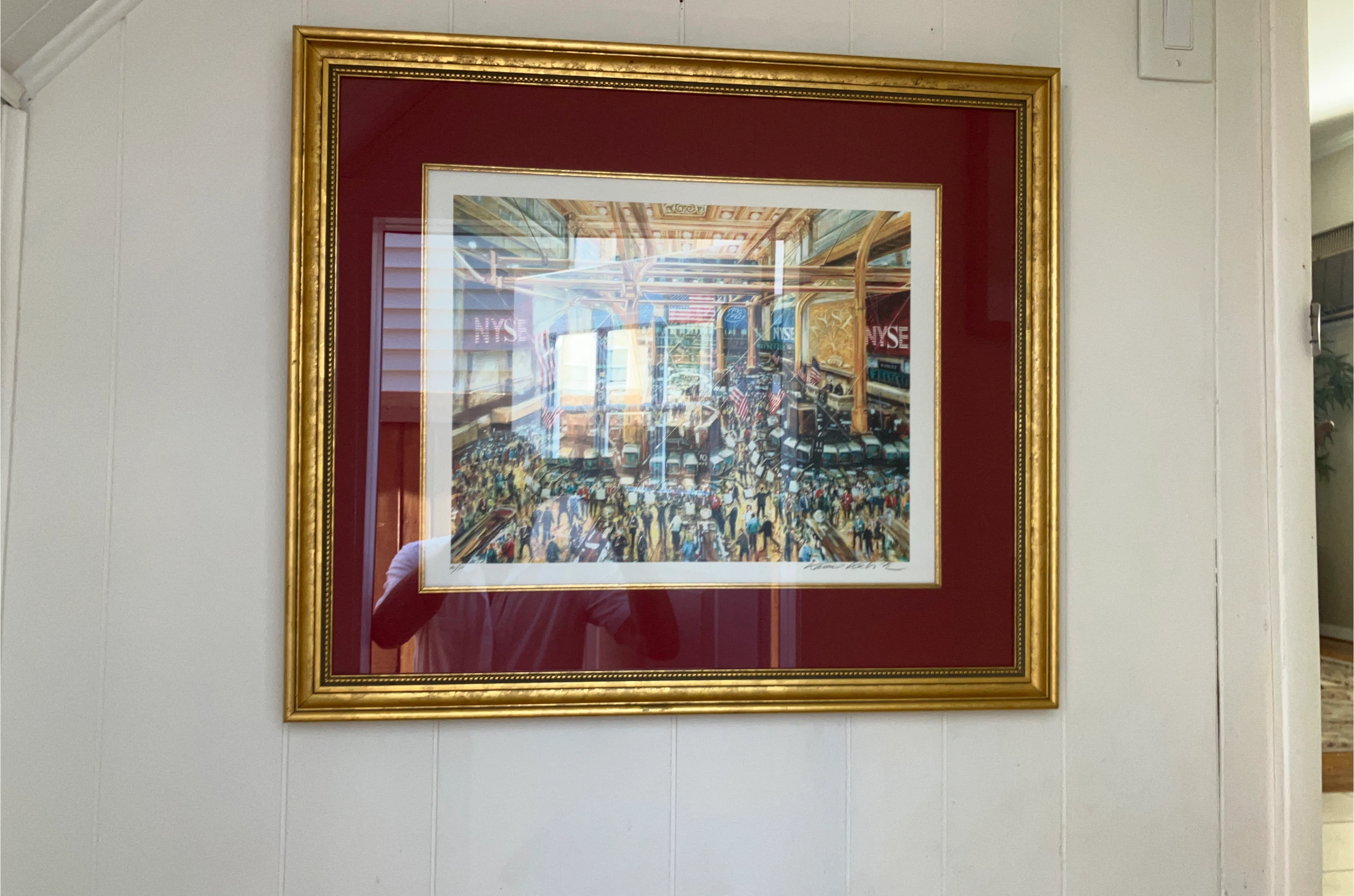 Framed 'Opening Bell' Print by James Rizzi