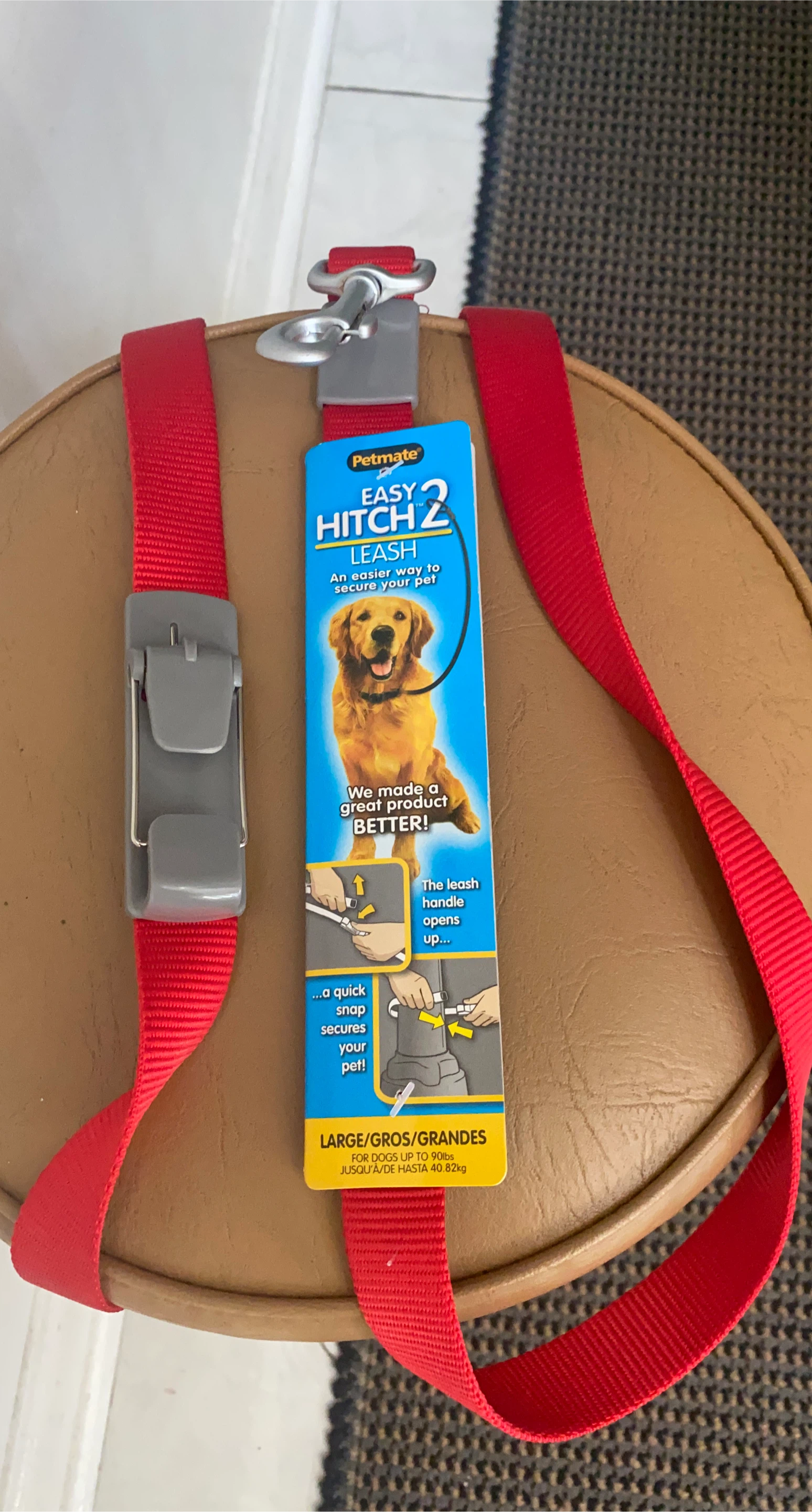 Petmate Easy Hitch 2 Leash 🧡 (Large) thumbnail