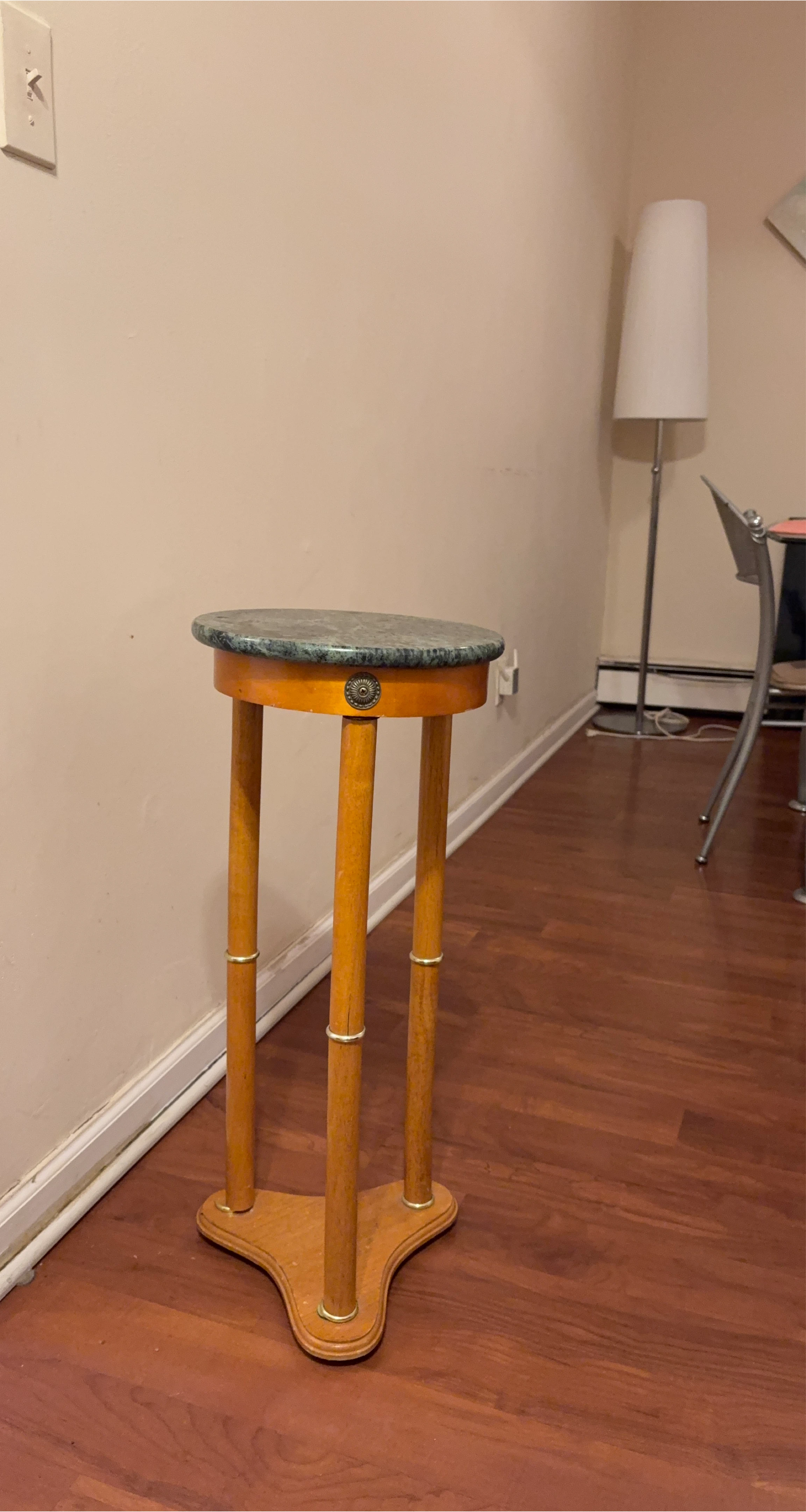 Round Marble Top Plant Stand thumbnail