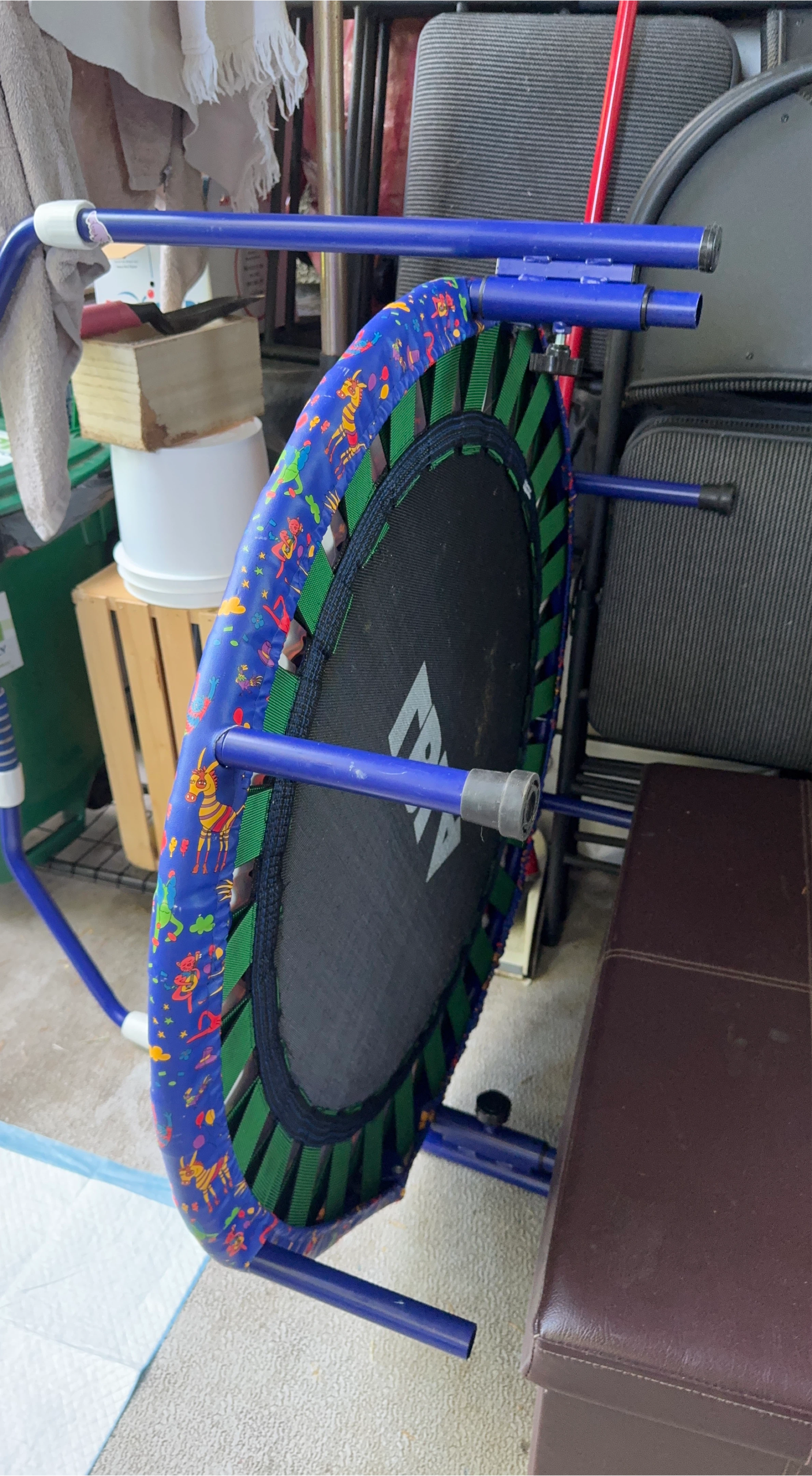 Kids' Blue & Green Trampoline thumbnail