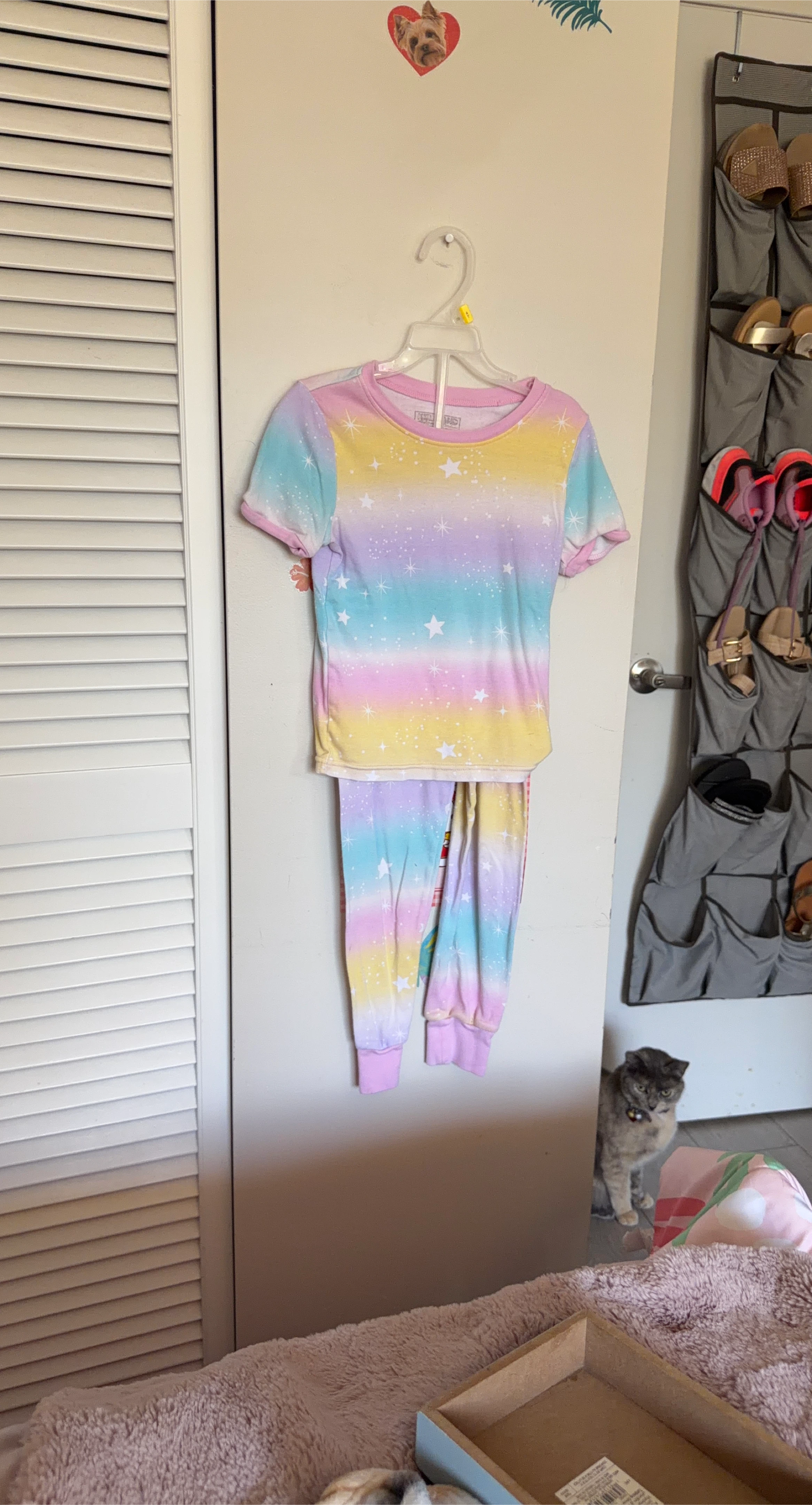 Girls' Pajama Set - Rainbow & Stars Size 5 thumbnail