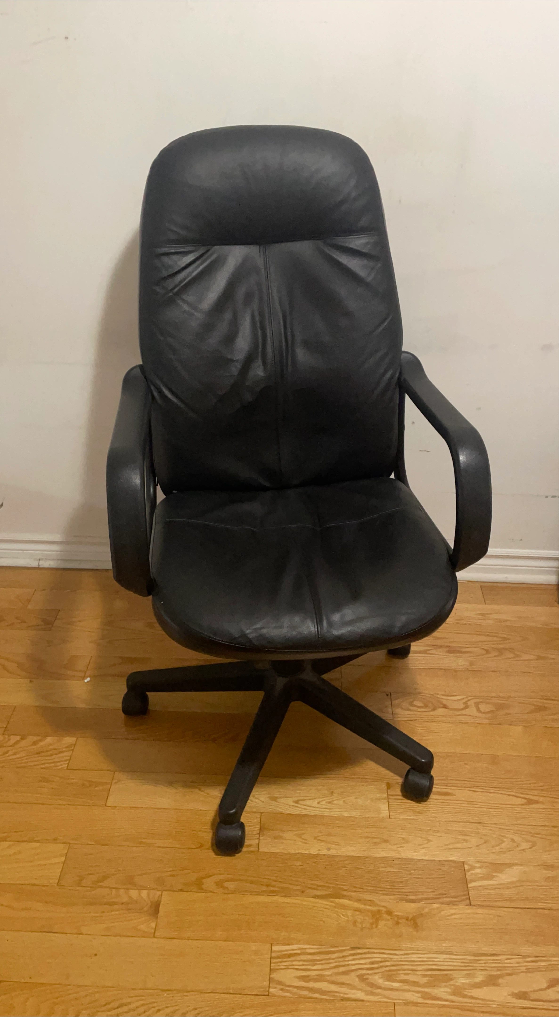 Black Leather Office Chair thumbnail