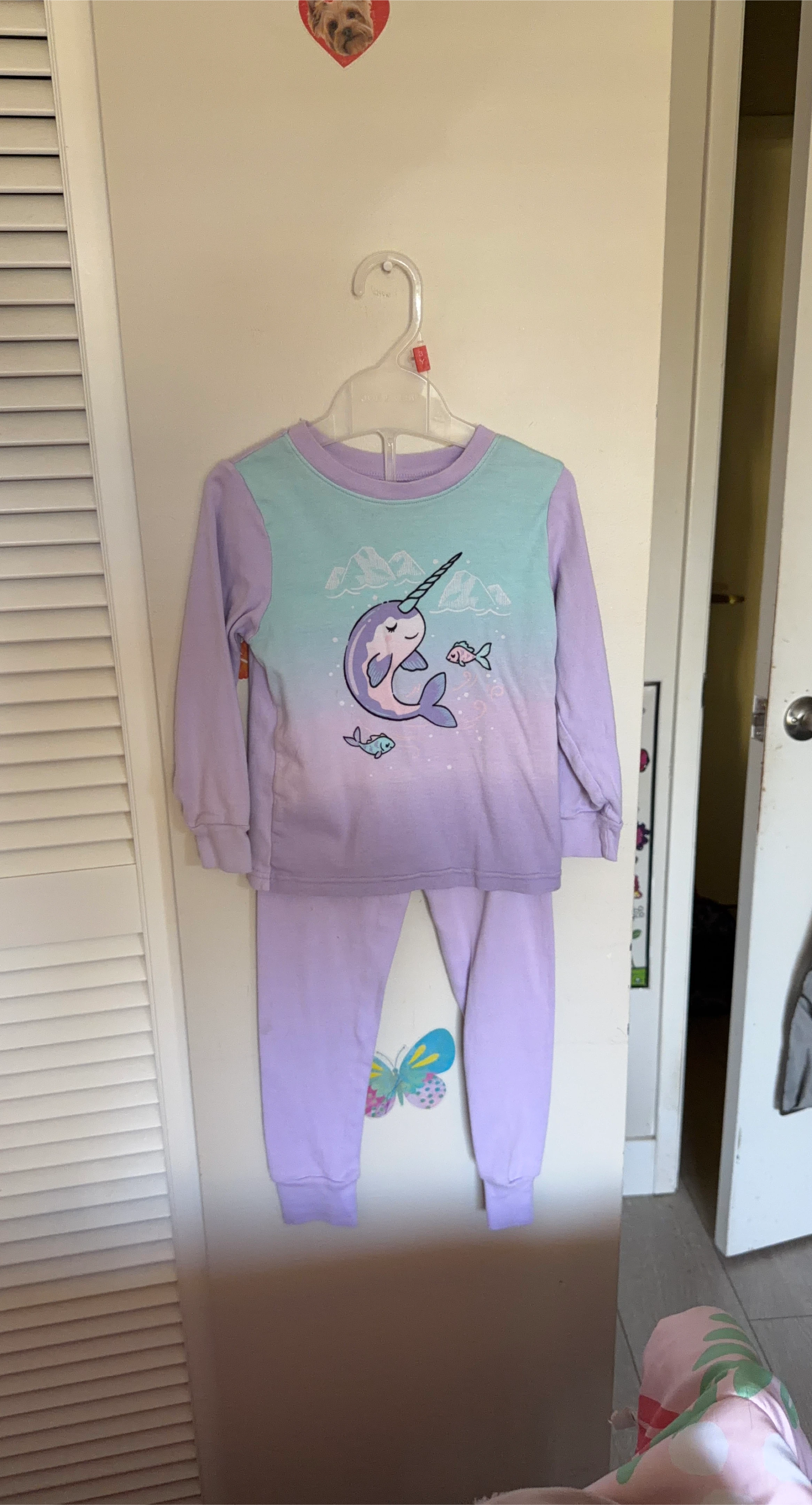 Girls' Narwhal Pajamas - Size 5 thumbnail