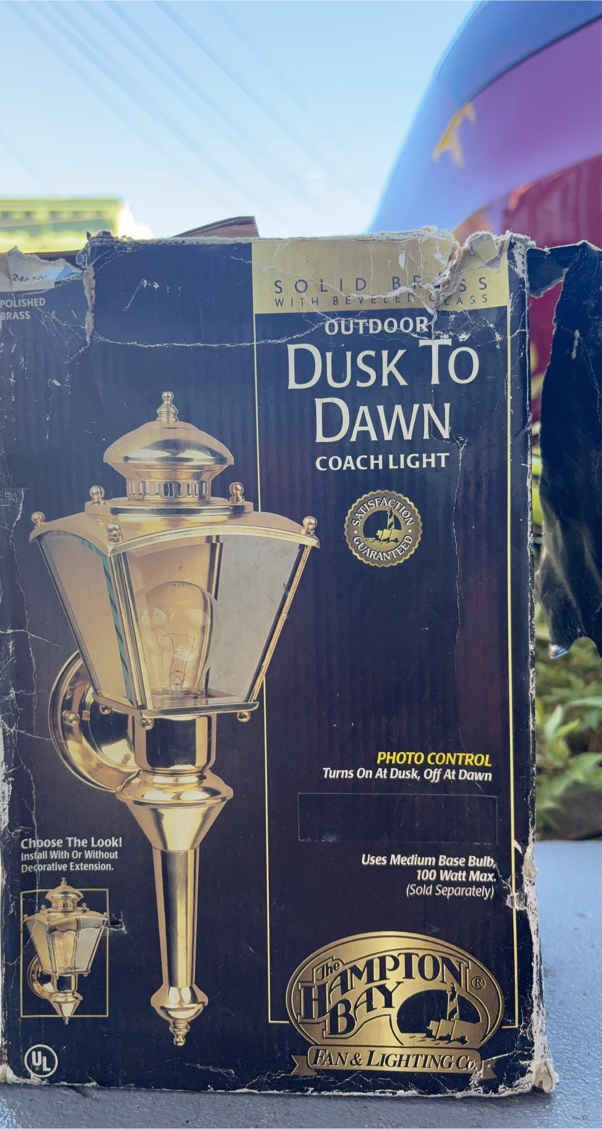 Hampton Bay Dusk to Dawn Coach Light thumbnail