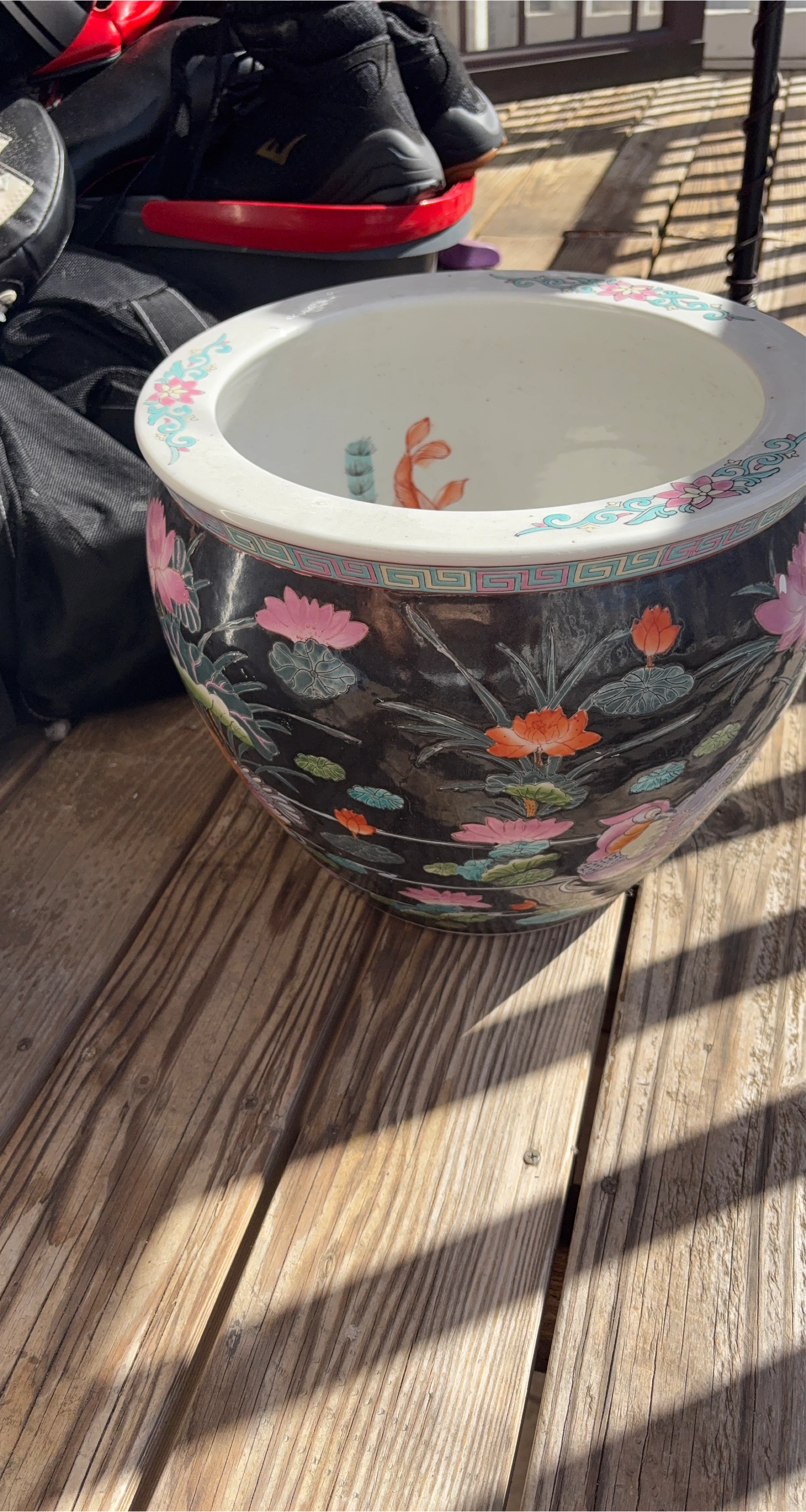 Floral Ceramic Fish Bowl thumbnail