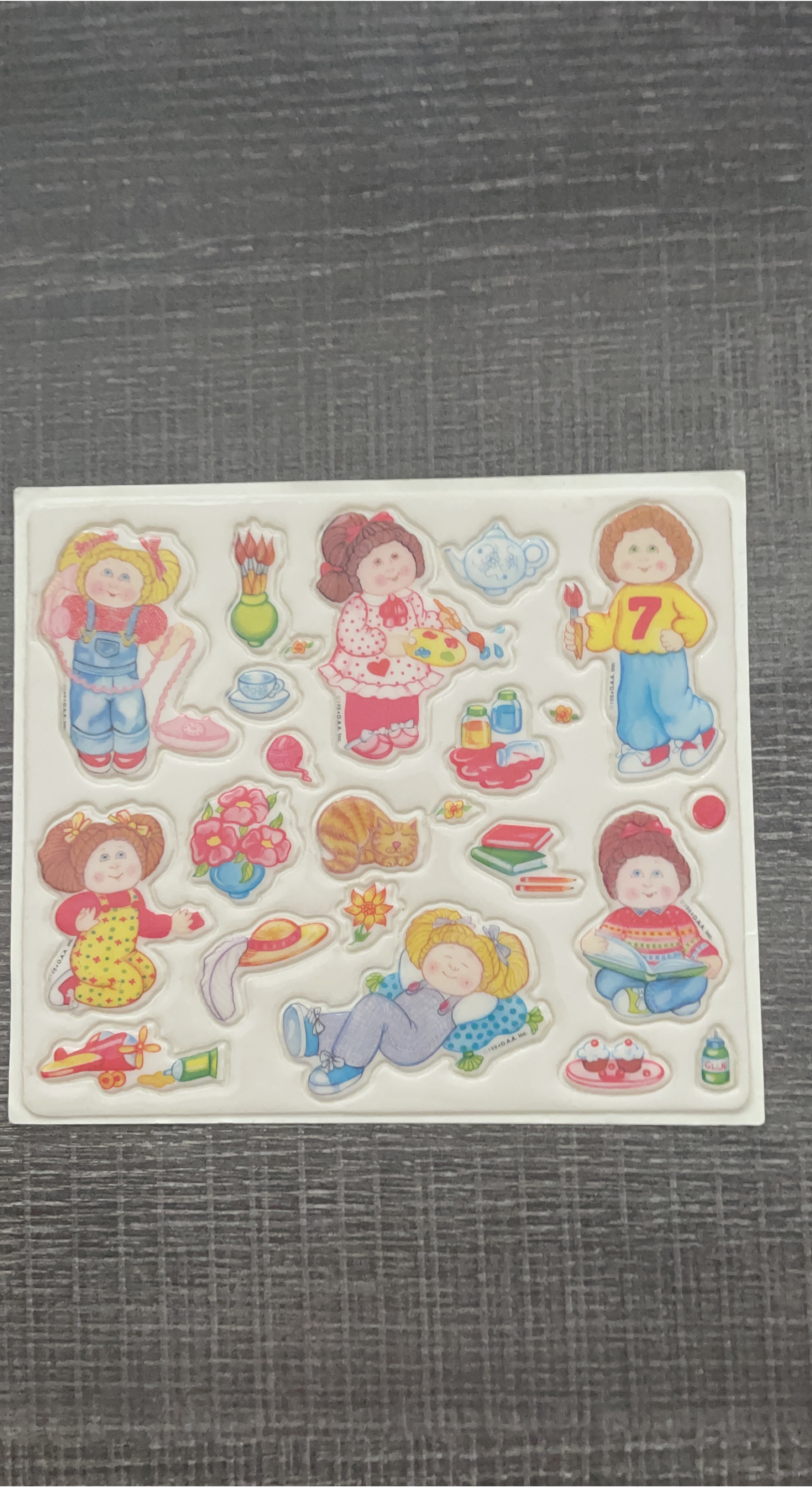 Vintage 80’s Cabbage Patch Kids Puffy Stickers image indicator(2)