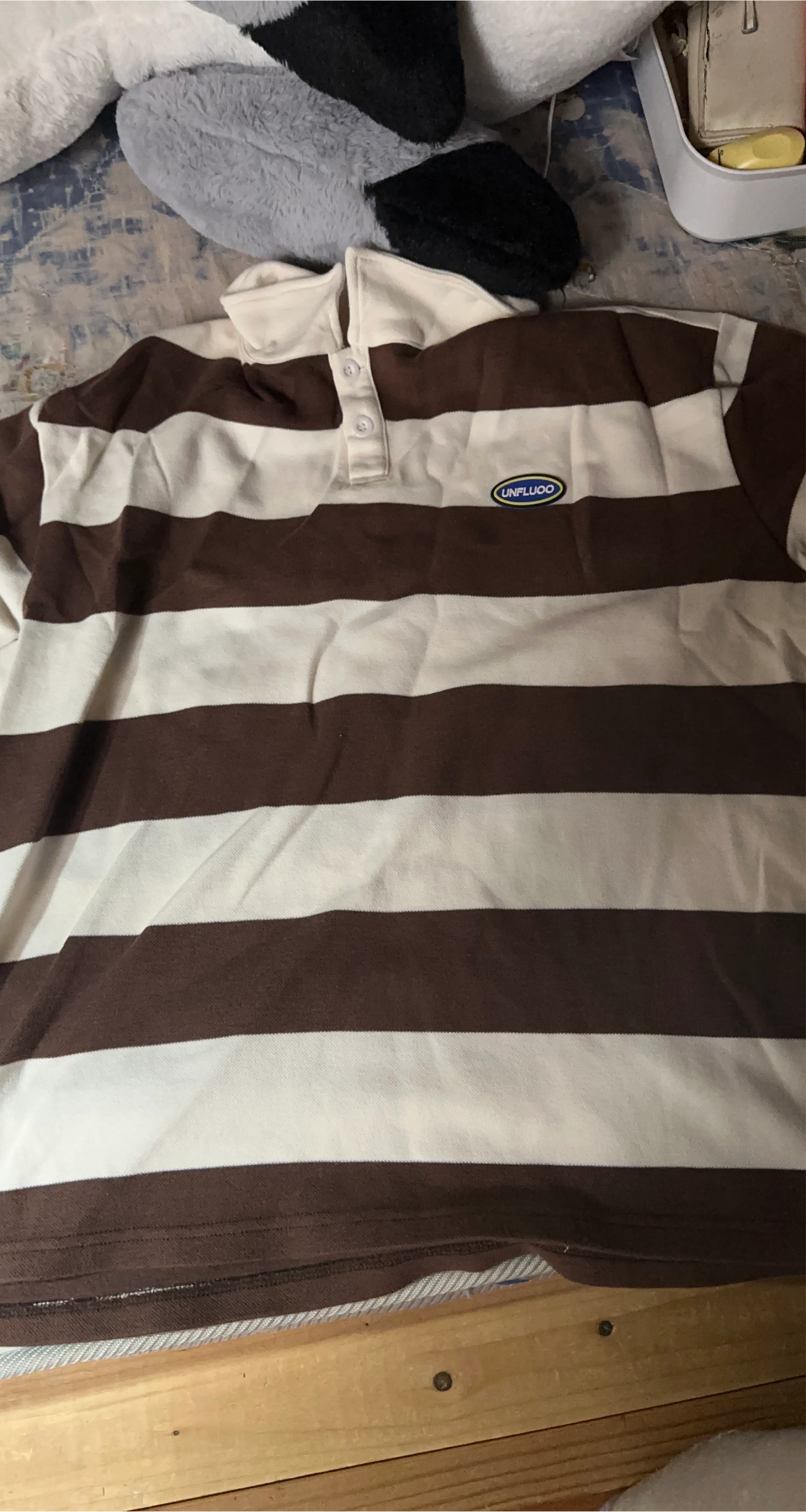 UNFLUUO Striped Polo Shirt thumbnail