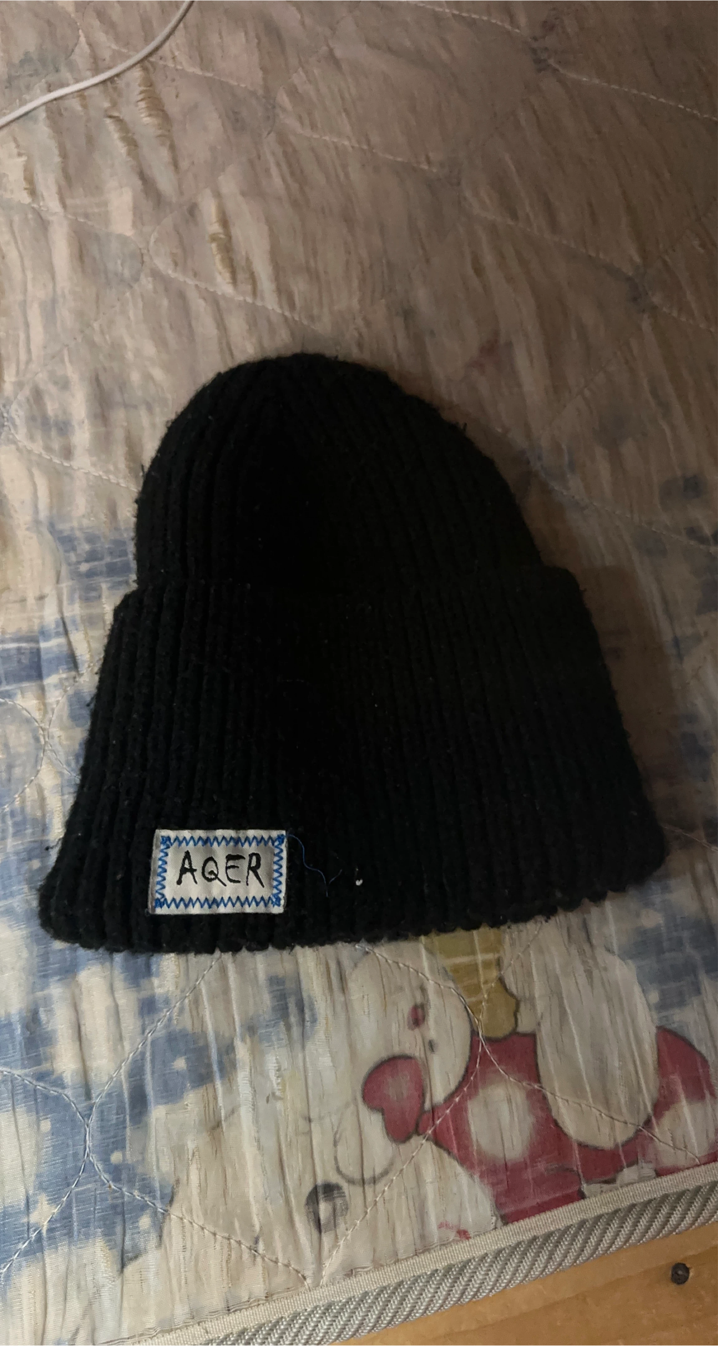 AQER Black Beanie Hat thumbnail