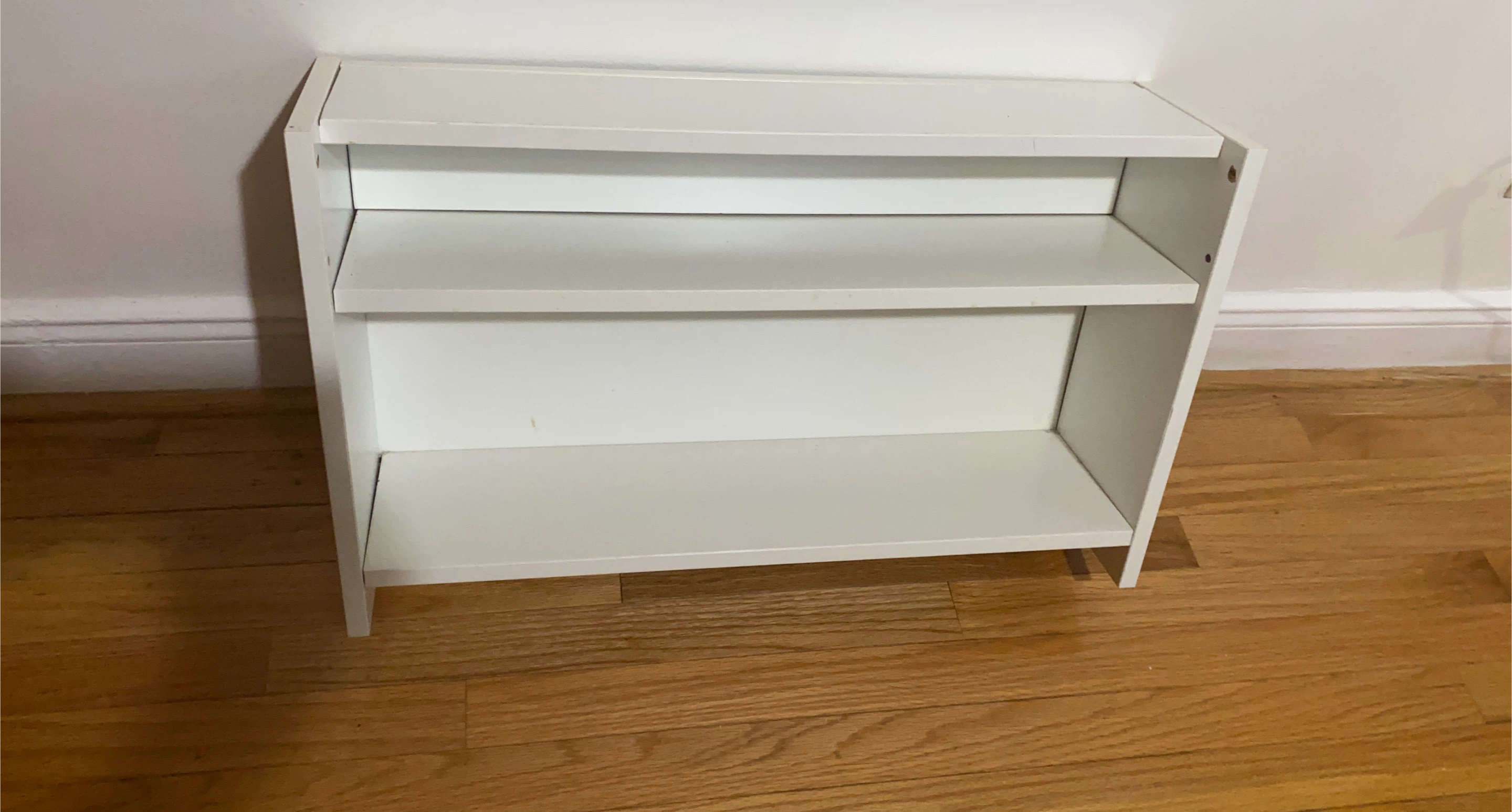 White 3-Shelf Bookcase thumbnail