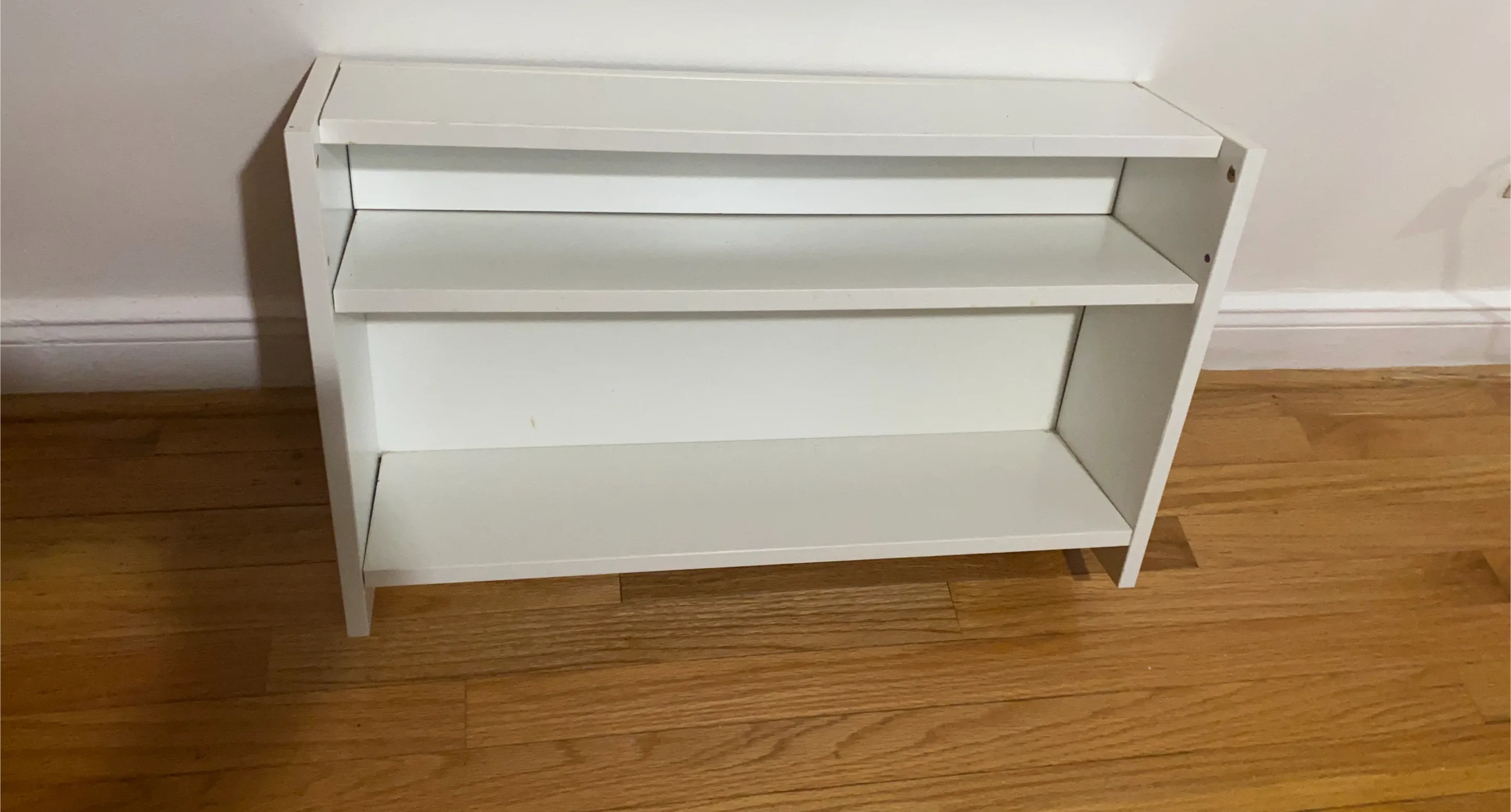 White 3-Shelf Bookcase