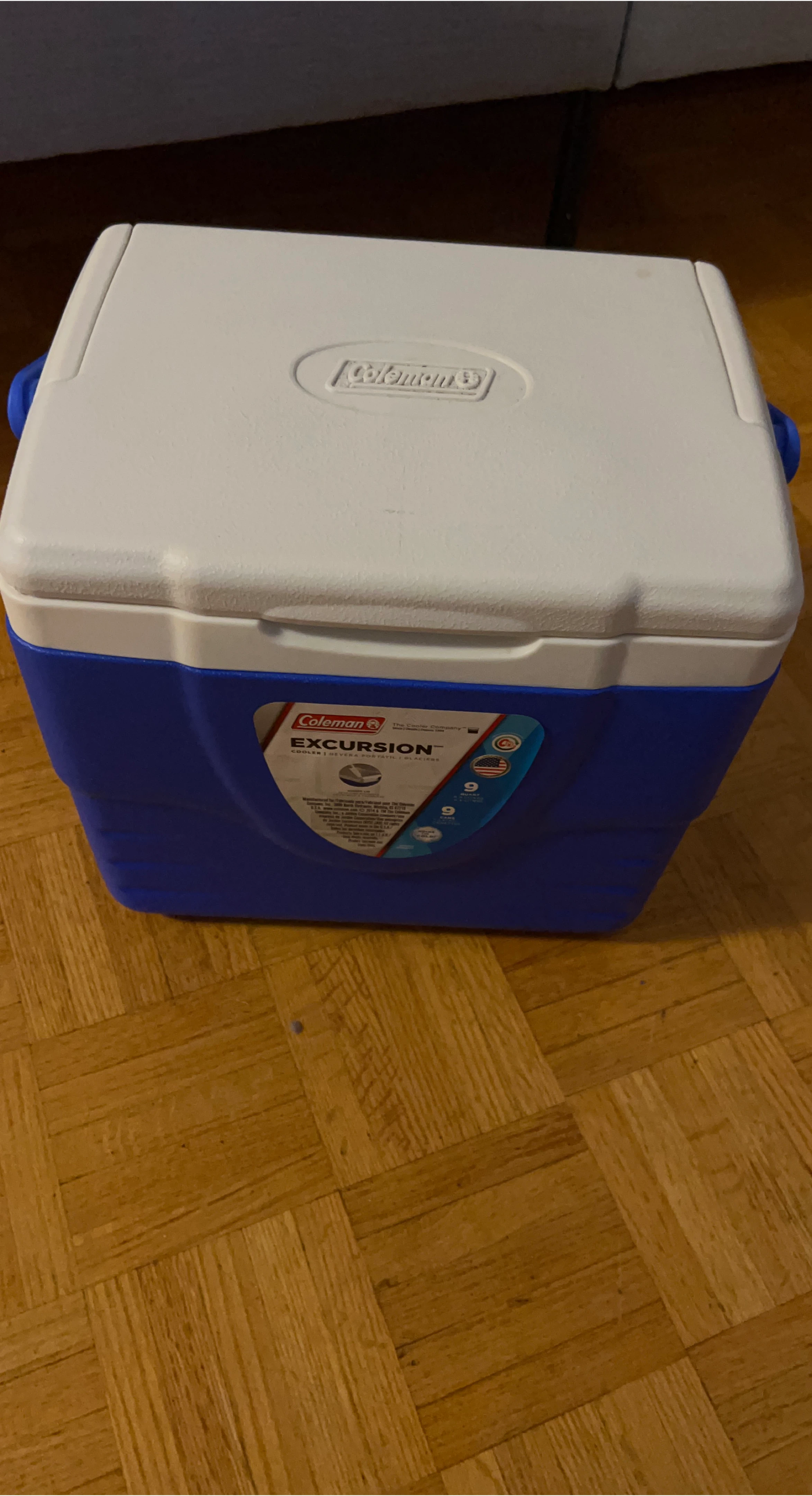 Coleman Excursion Cooler - Blue & White thumbnail