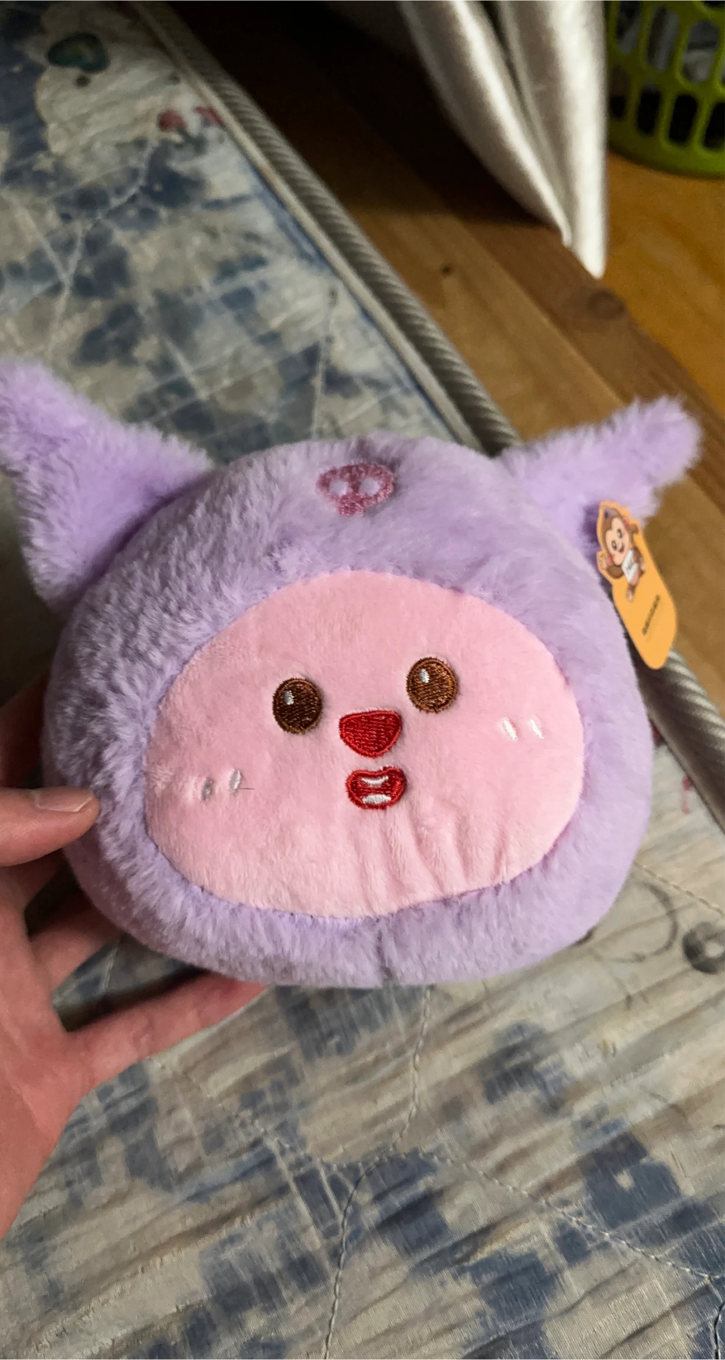 Purple Plush Character Coin Purse thumbnail