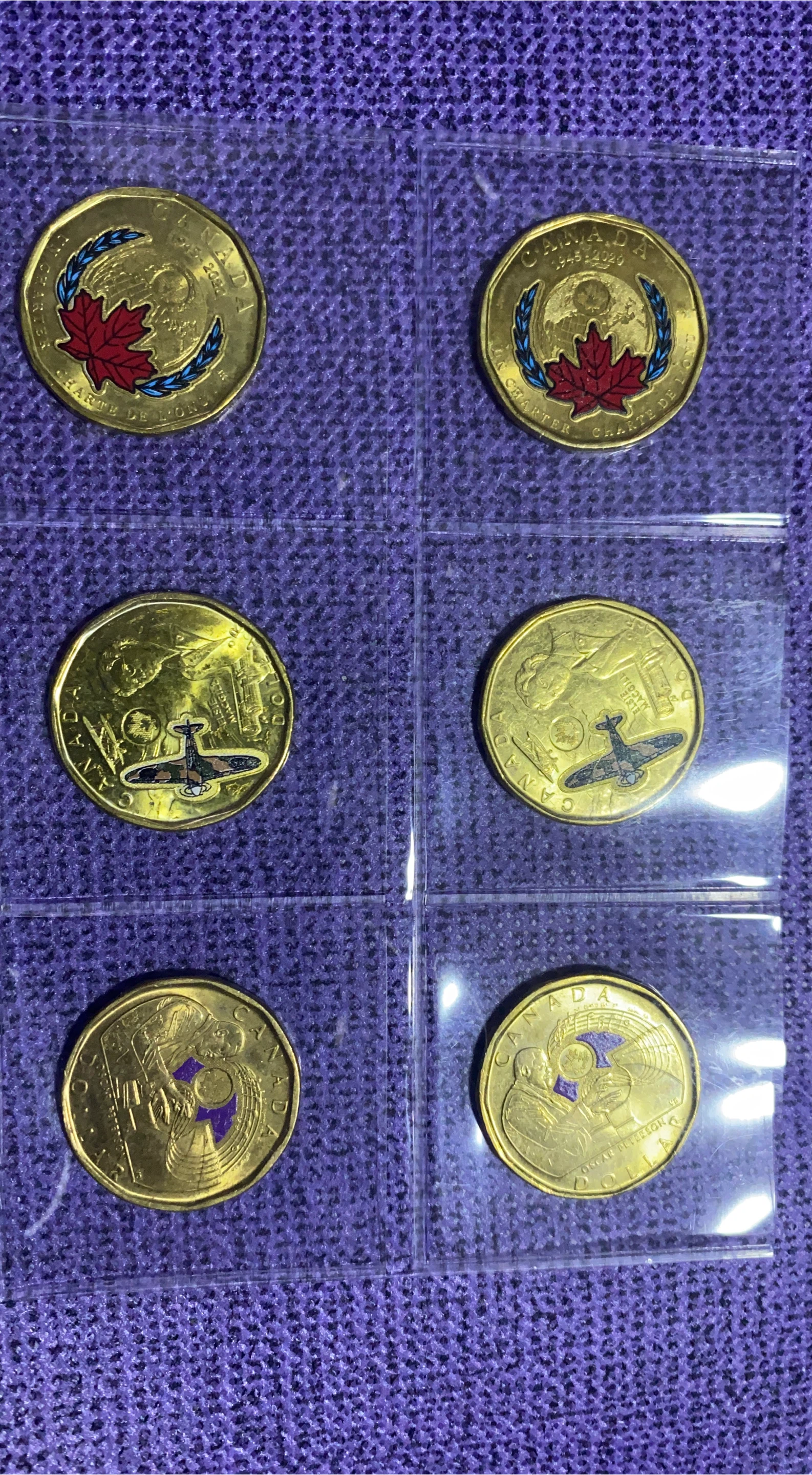 Canadian Toonies - 6 Collectible Coins thumbnail