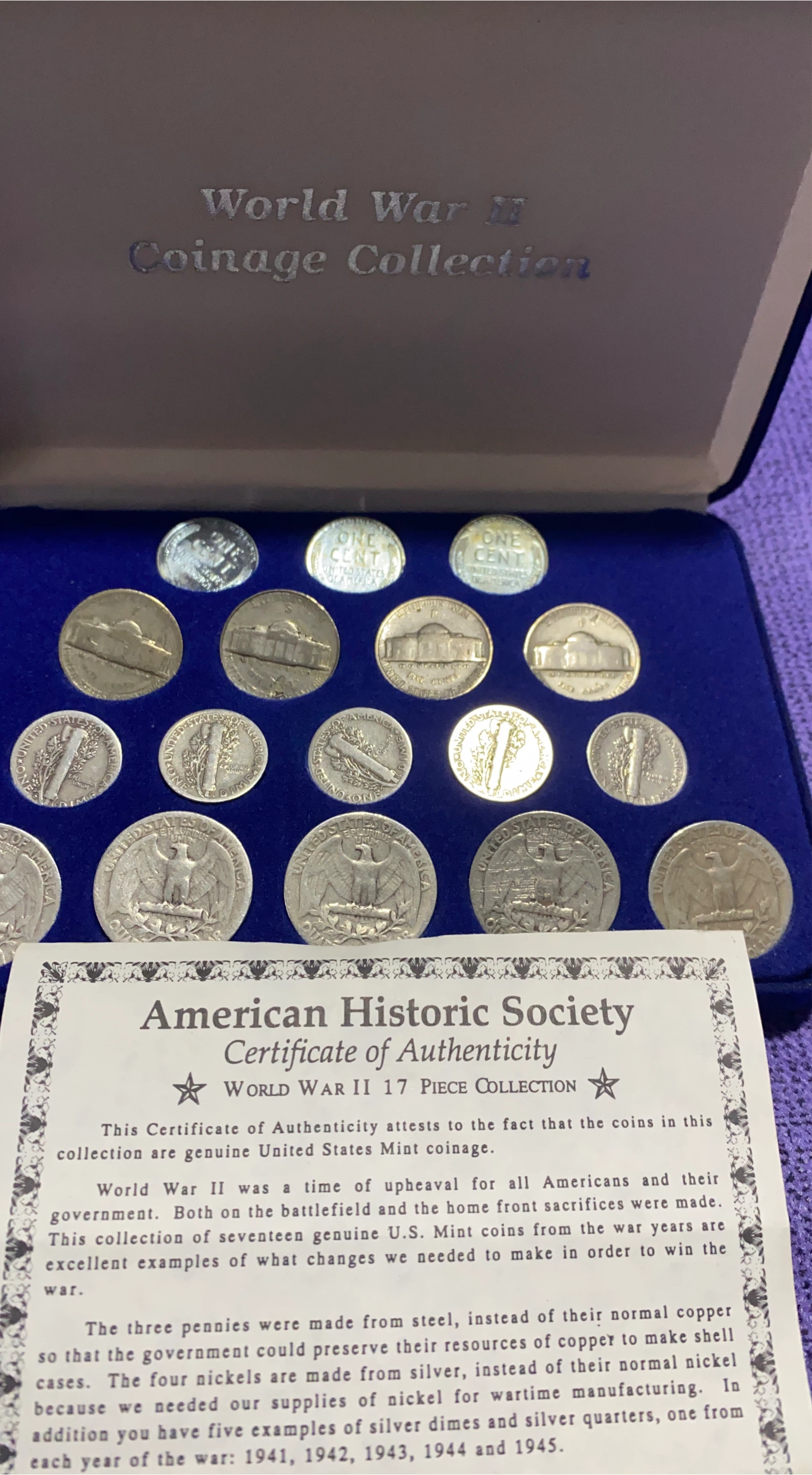 World War II Coinage Collection - 17 Piece Set thumbnail