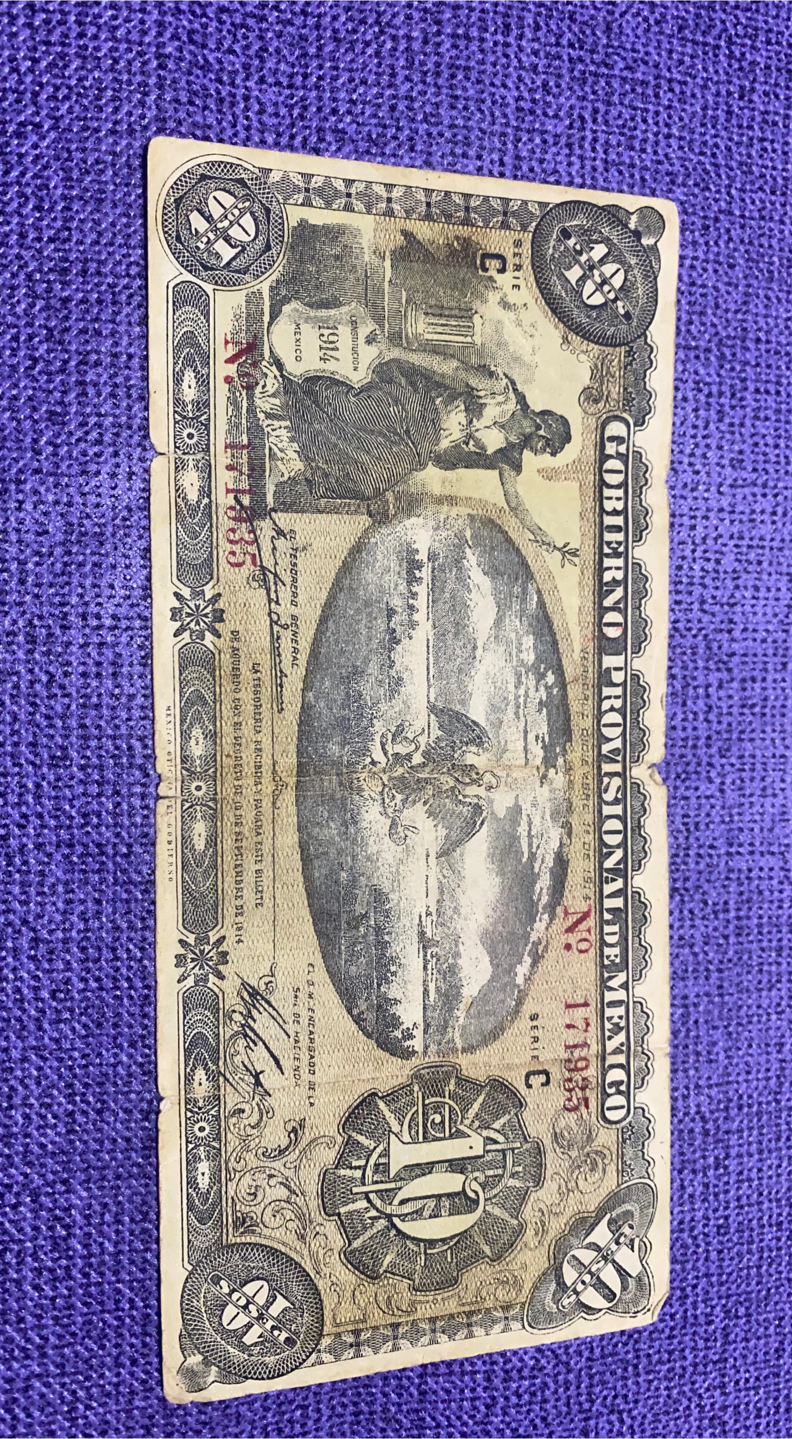 Vintage Mexican Banknote thumbnail