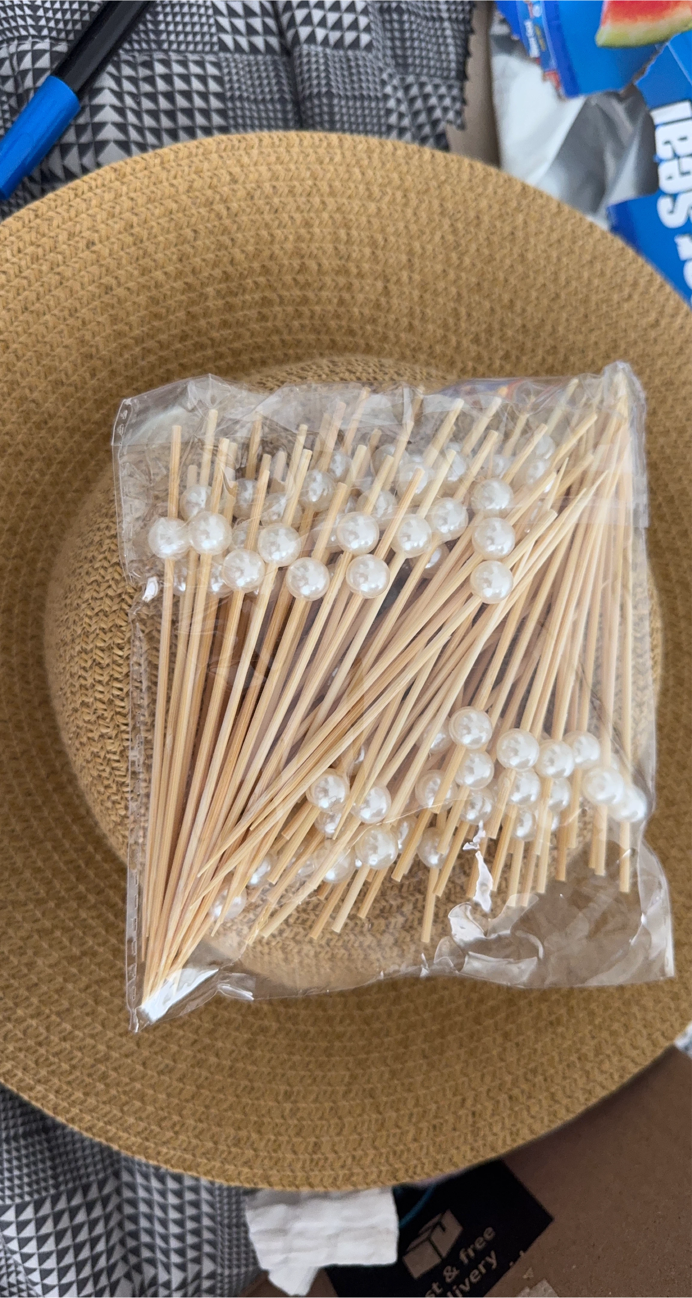 Cocktail Picks with Pearl Beads thumbnail