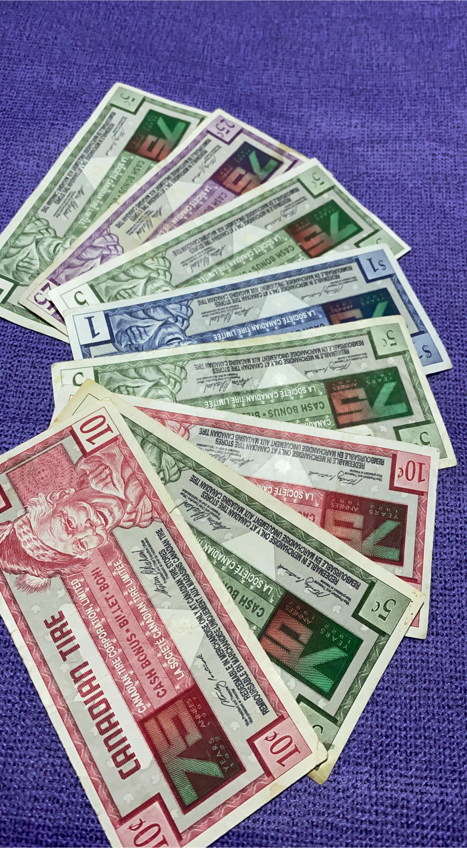 Canadian Tire Cash Bonus Bills thumbnail