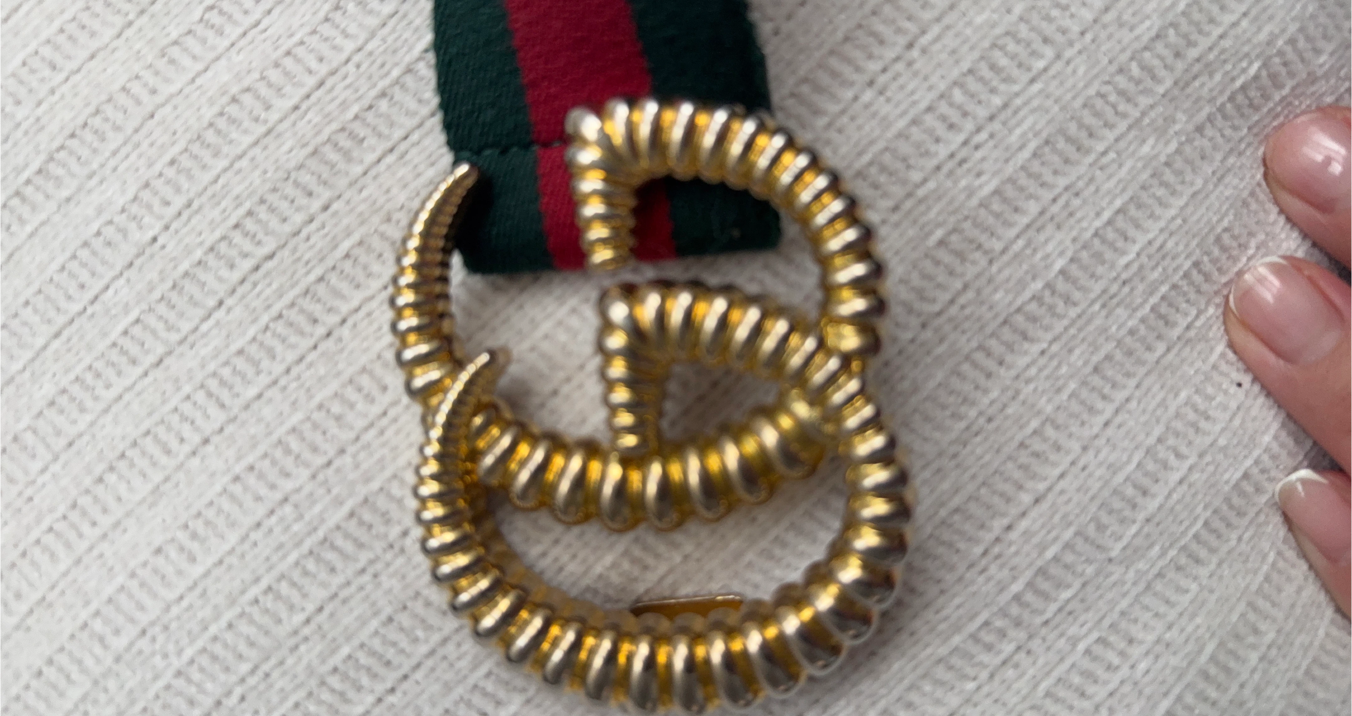 Gucci Belt Red & Green thumbnail