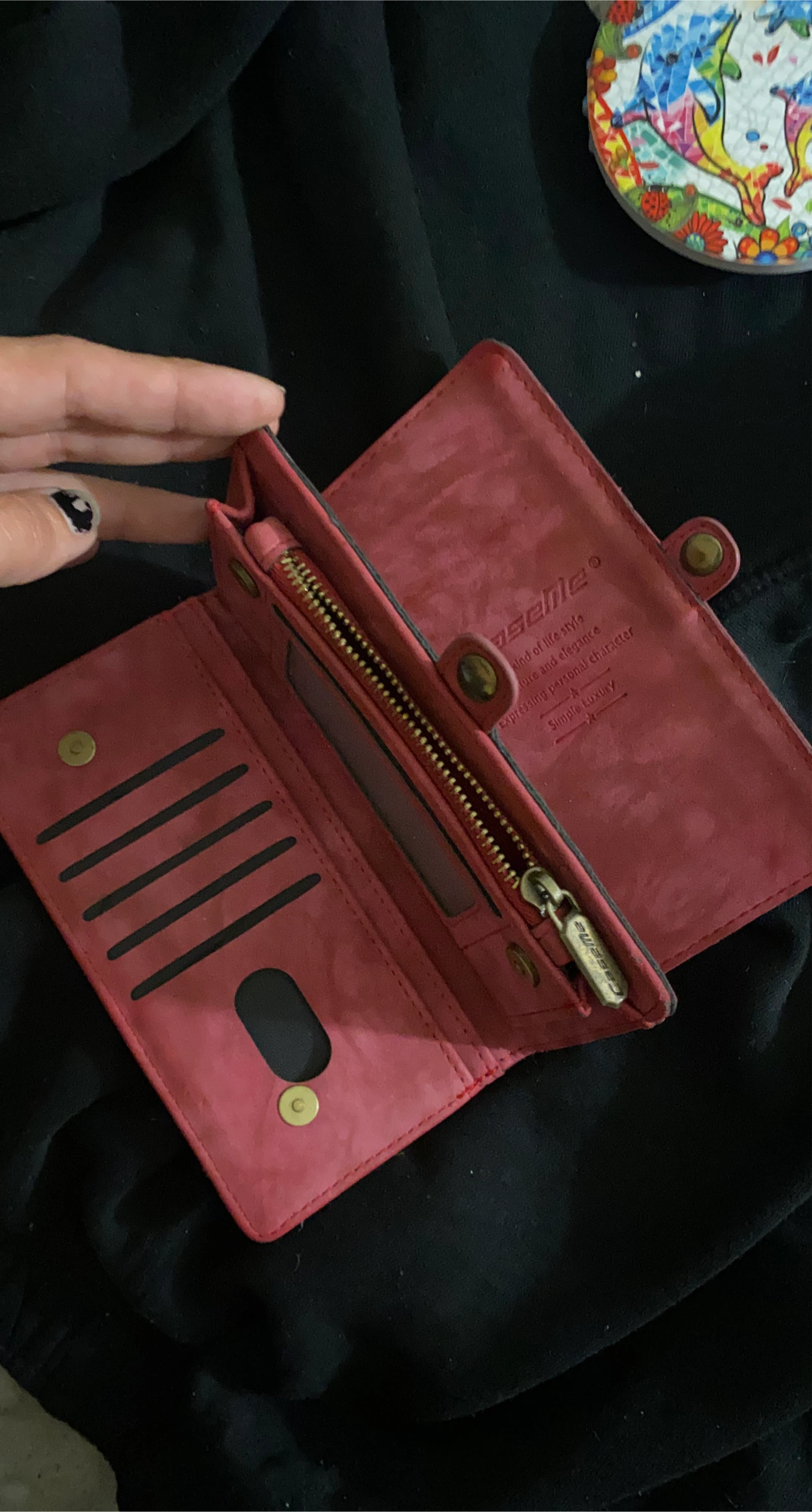 Roseme Wallet - Burgundy thumbnail