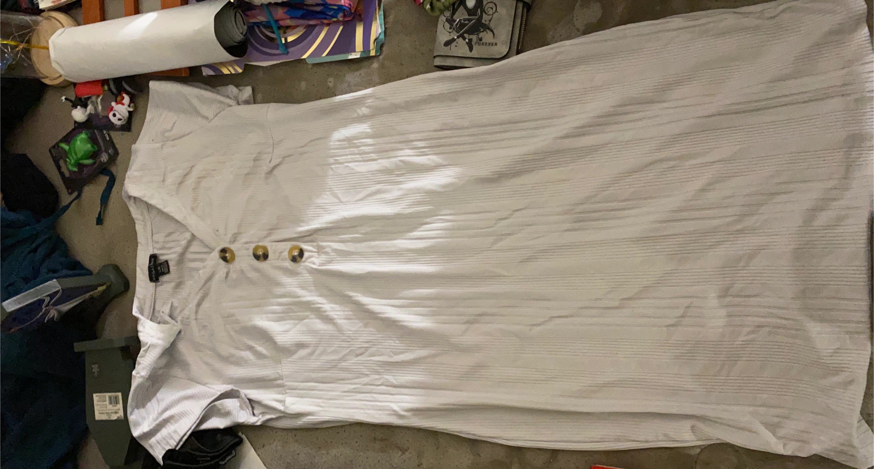 White Dress with Buttons thumbnail