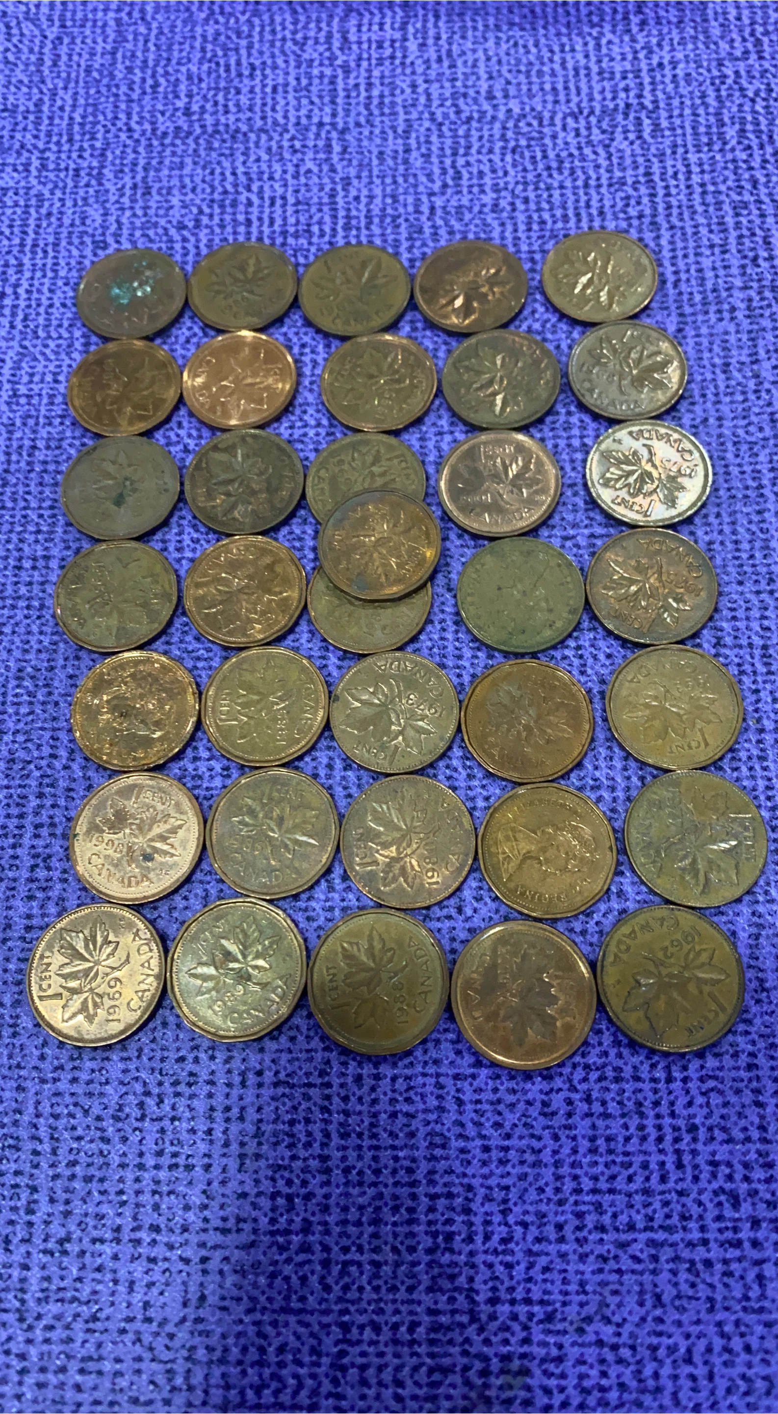 36 - Vintage Canadian Penny Collection thumbnail