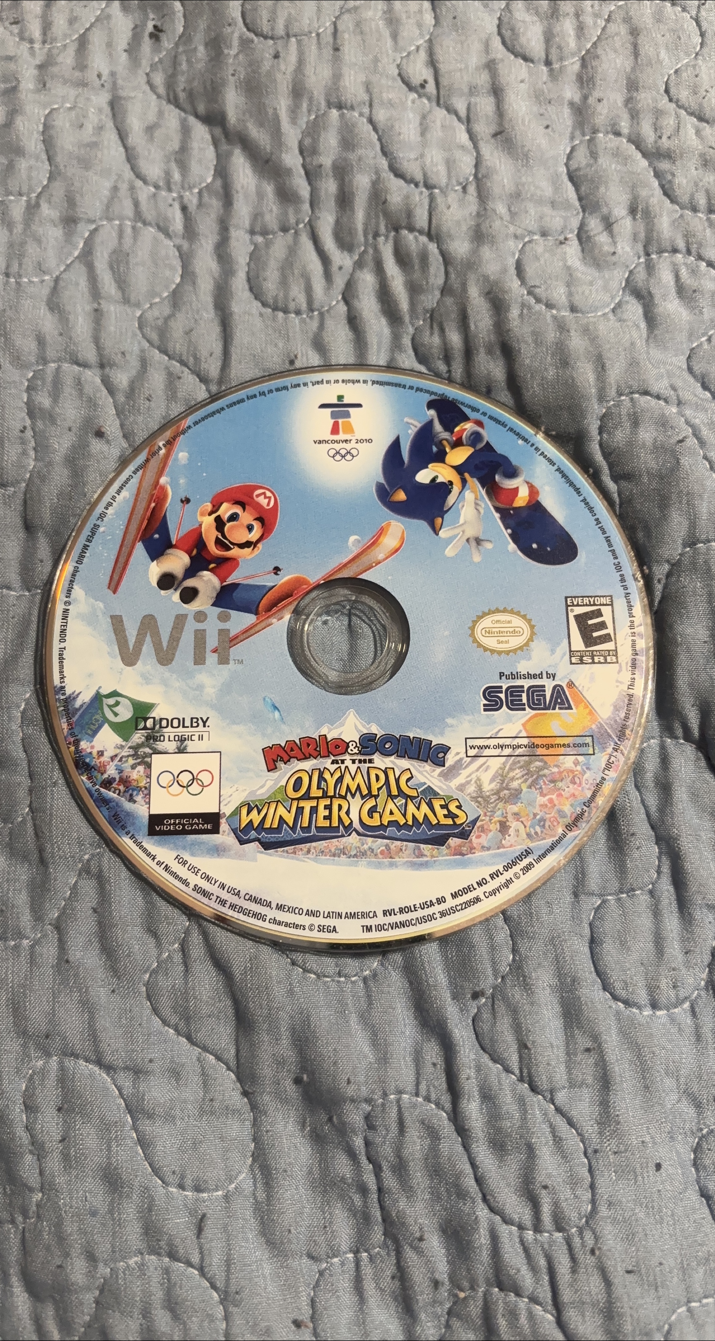 Mario & Sonic Olympic Winter Games Wii Game thumbnail