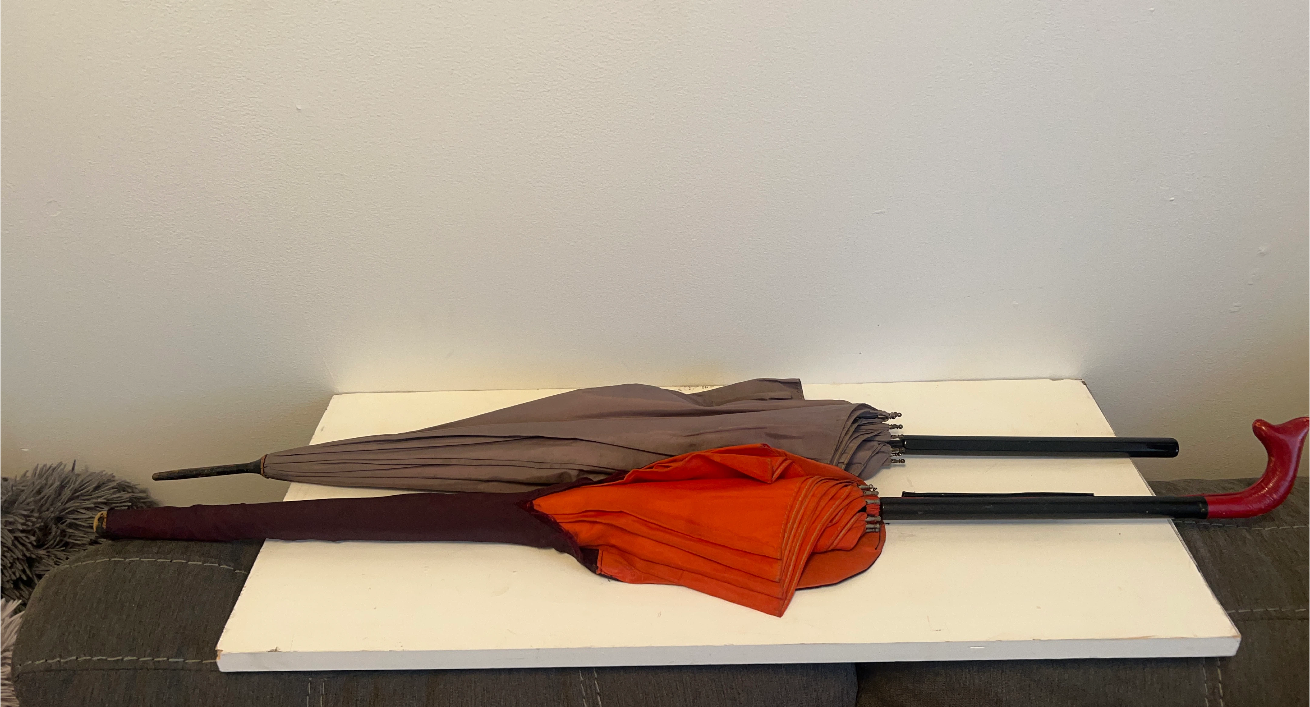Two Umbrellas - Brown & Orange thumbnail