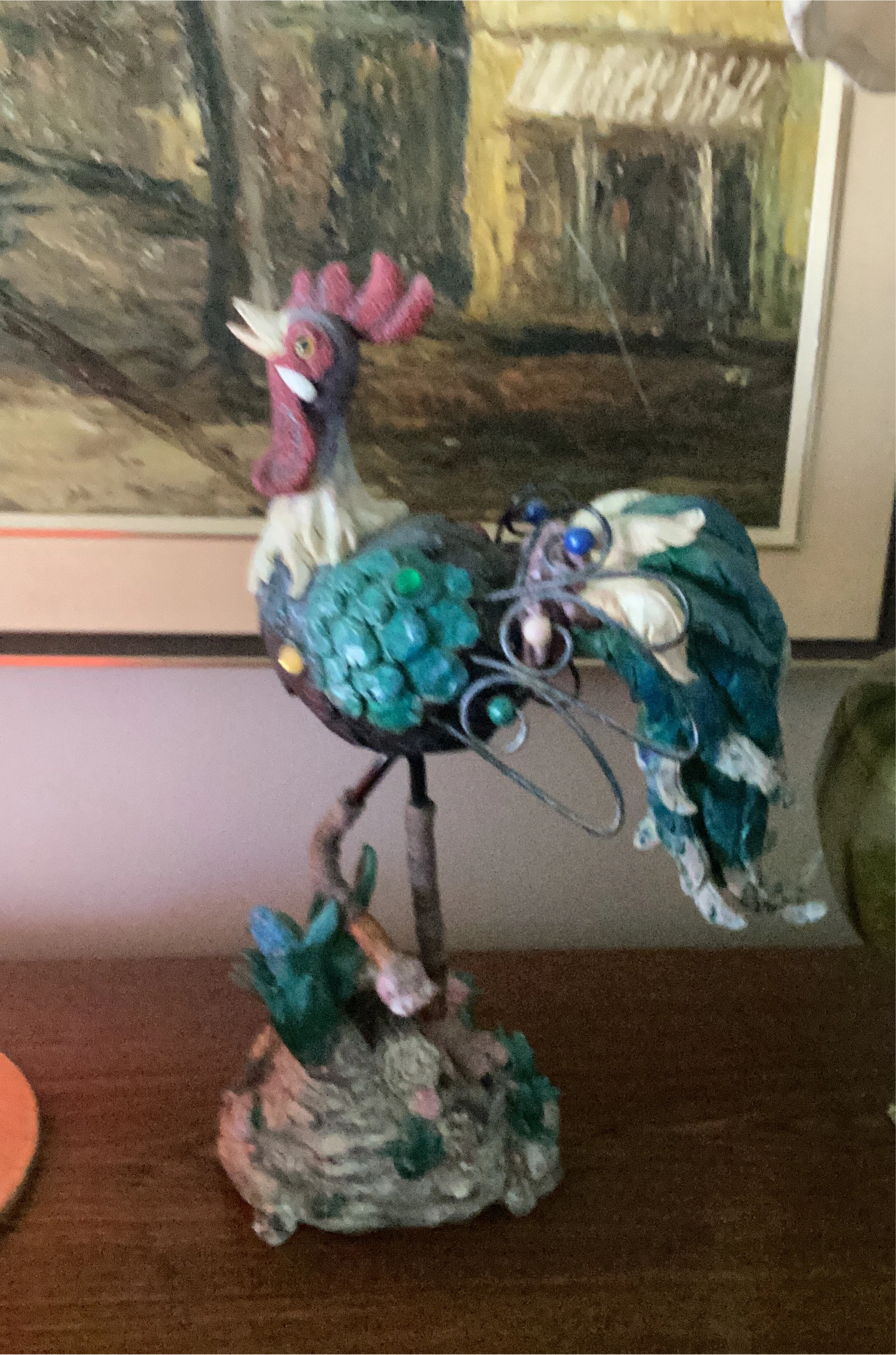 Decorative Rooster Figurine thumbnail