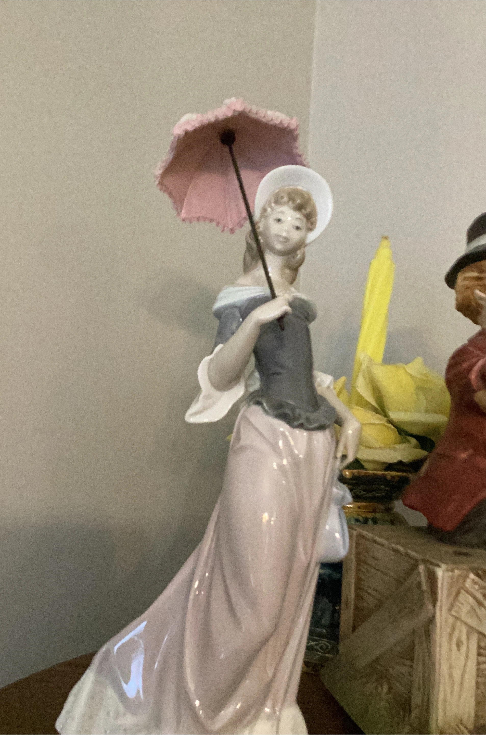 Vintage Porcelain Figurine Lady with Parasol image indicator(1)
