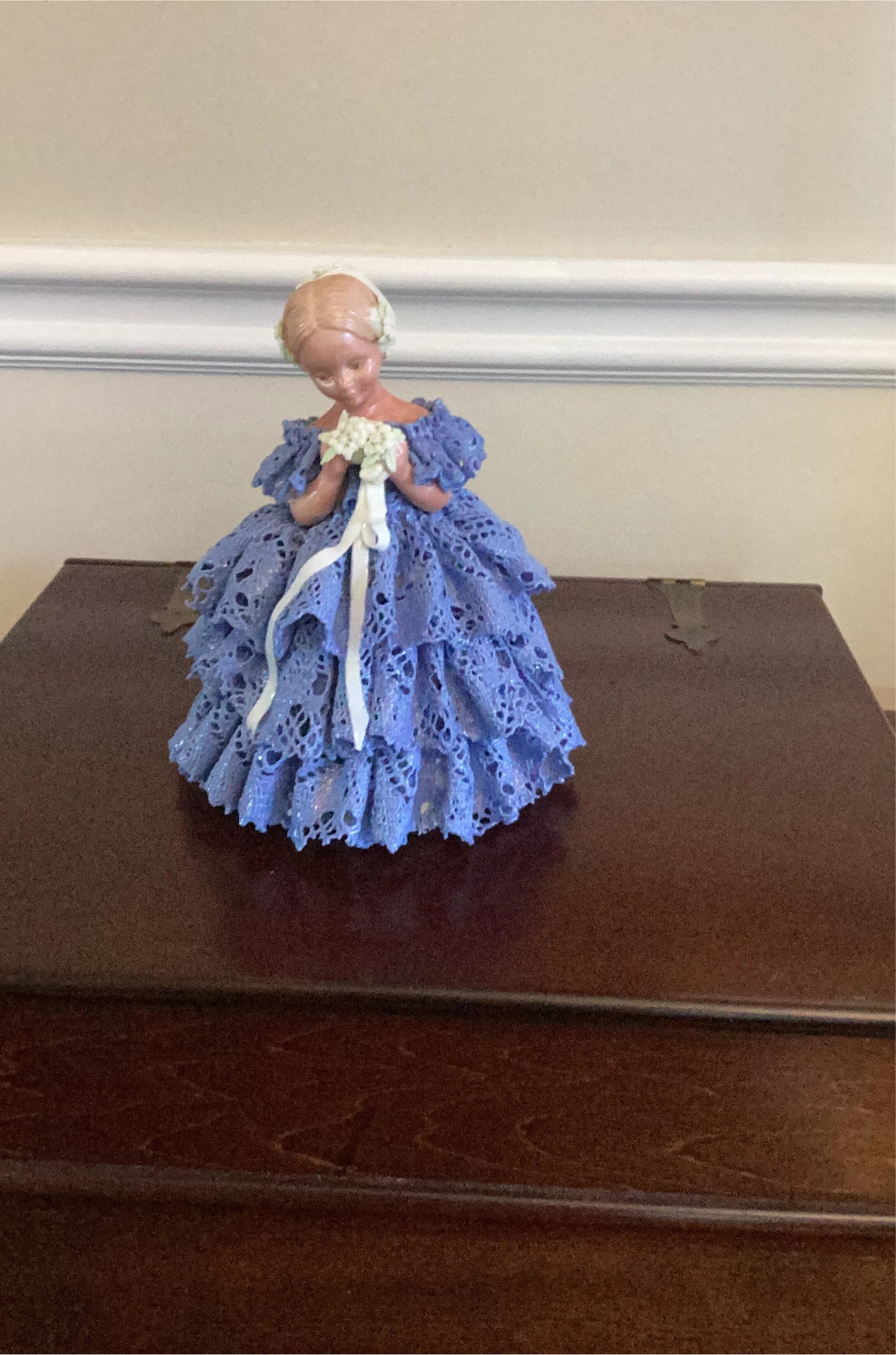 Vintage Blue Dress Figurine thumbnail