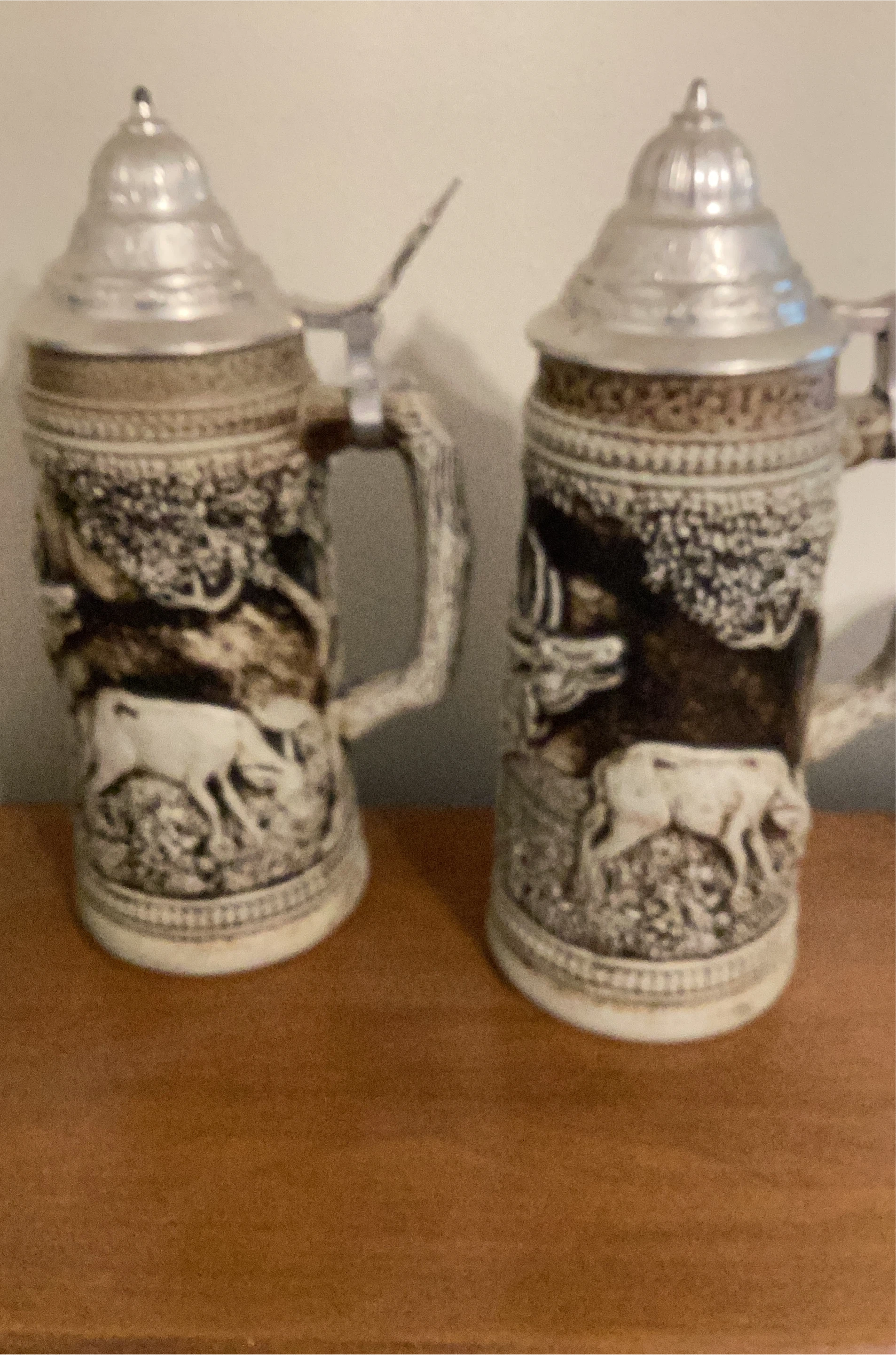 Vintage German Beer Stein Set thumbnail